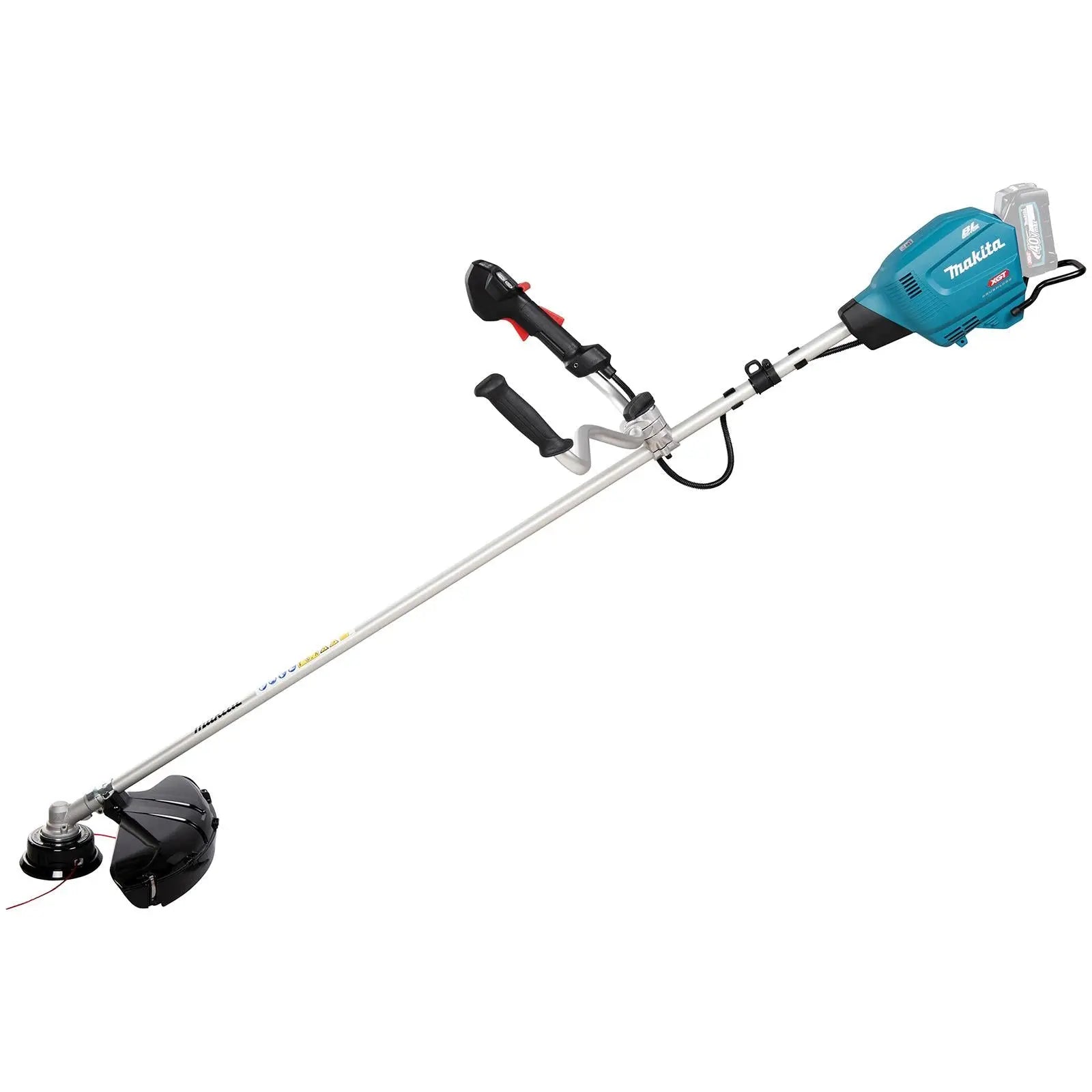 Makita Brush Cutter Kit 40V XGT Li-ion Brushless Cordless Garden Lawn Strimmer Strimming 2 x 5Ah Battery and Rapid Charger UR013GT206  White Rose Tools