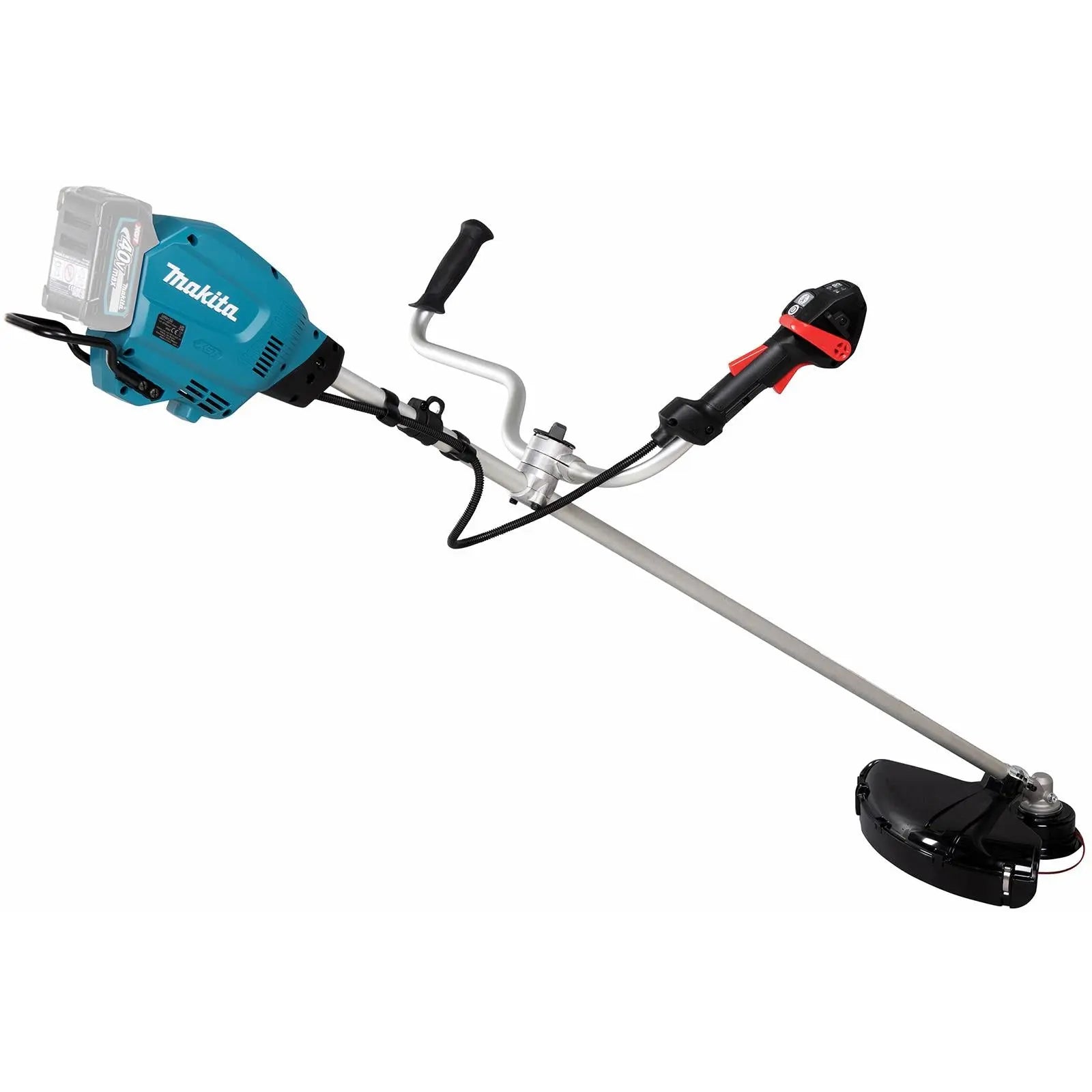 Makita Brush Cutter Kit 40V XGT Li-ion Brushless Cordless Garden Lawn Strimmer Strimming 2 x 5Ah Battery and Rapid Charger UR013GT206  White Rose Tools