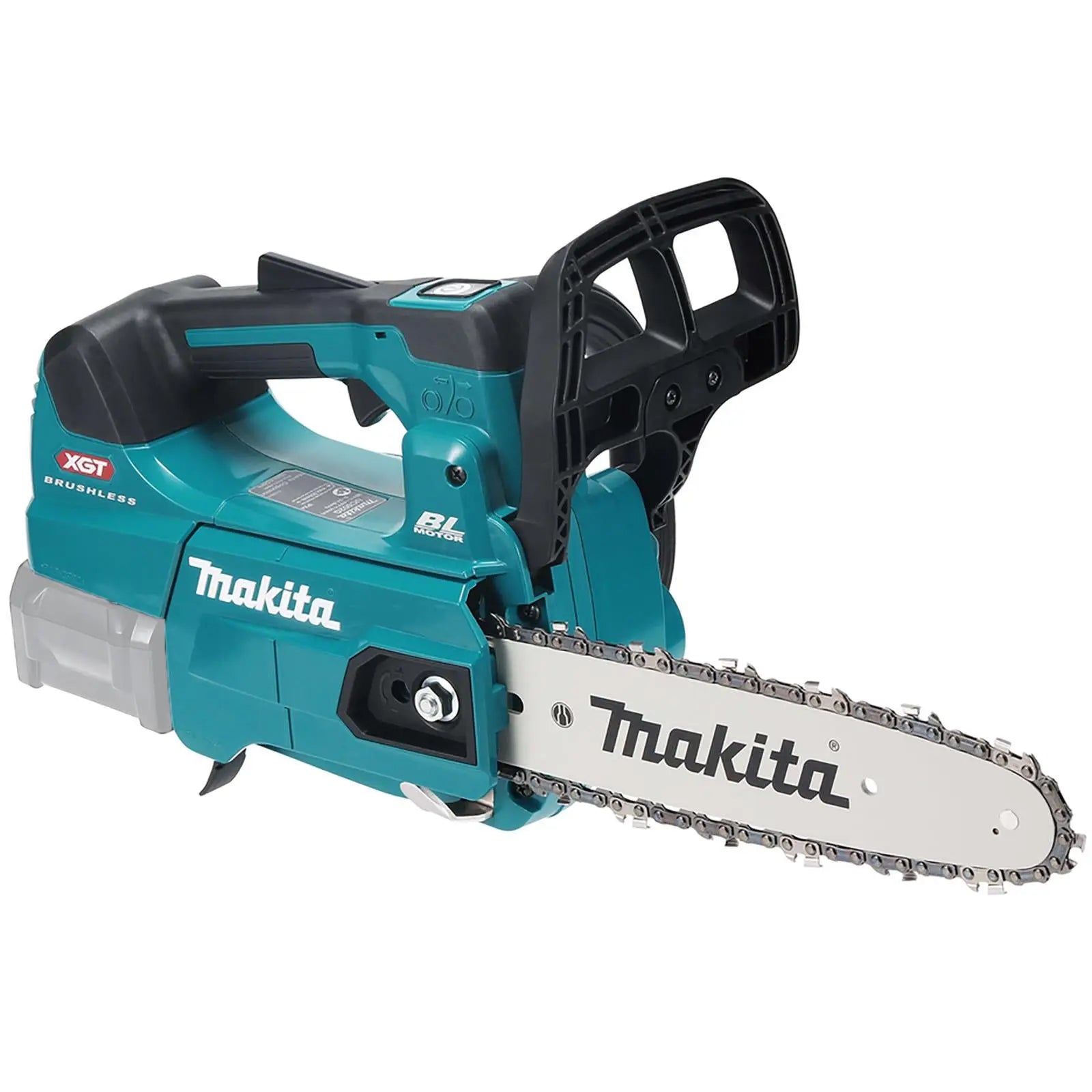 Makita Chainsaw 25cm 10" 40V XGT Brushless Cordless Top Handle Garden Tree Cutting Pruning Bare Unit Body Only UC002GZ White Rose Tools