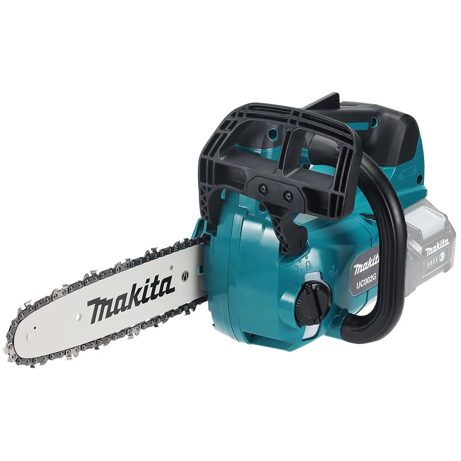 Makita Chainsaw 25cm 10" 40V XGT Brushless Cordless Top Handle Garden Tree Cutting Pruning Bare Unit Body Only UC002GZ White Rose Tools