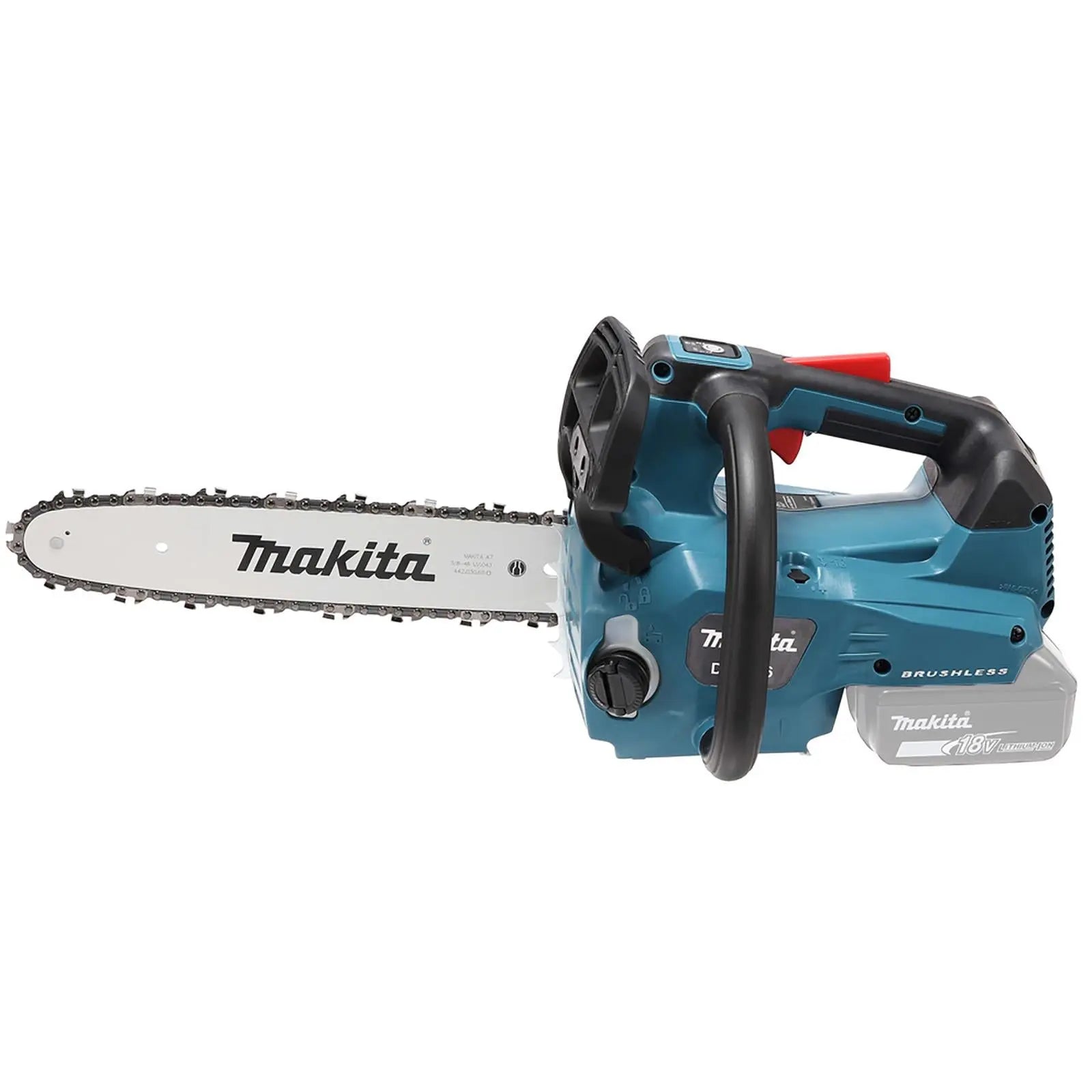 Makita Chainsaw 30cm 12" 18V x 2 LXT Brushless Cordless Top Handle Garden Tree Cutting Pruning Bare Unit Body Only DUC306PT2  White Rose Tools