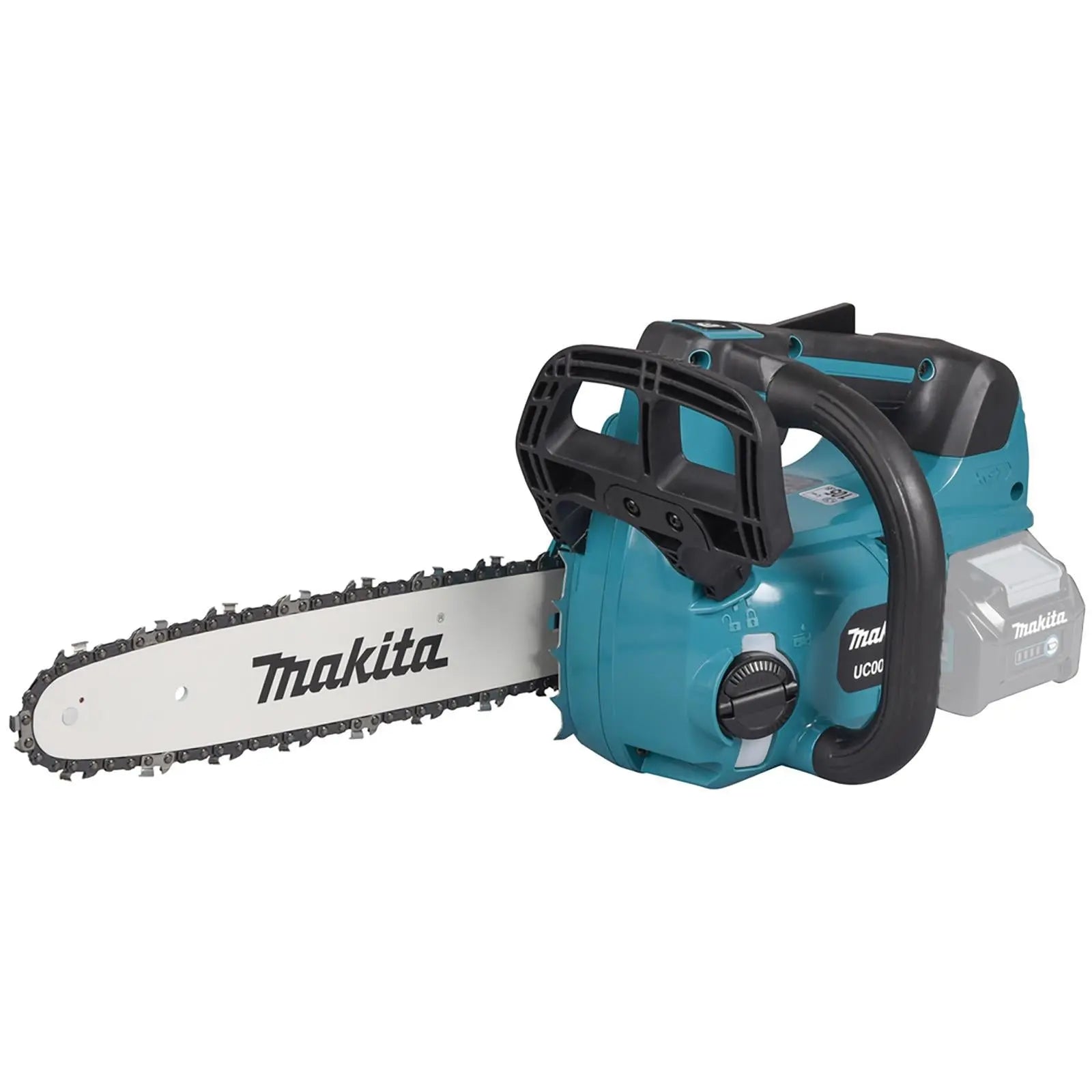 Makita Chainsaw 30cm 12" 40V XGT Brushless Cordless Top Handle Garden Tree Cutting Pruning Bare Unit Body Only UC003GZ White Rose Tools