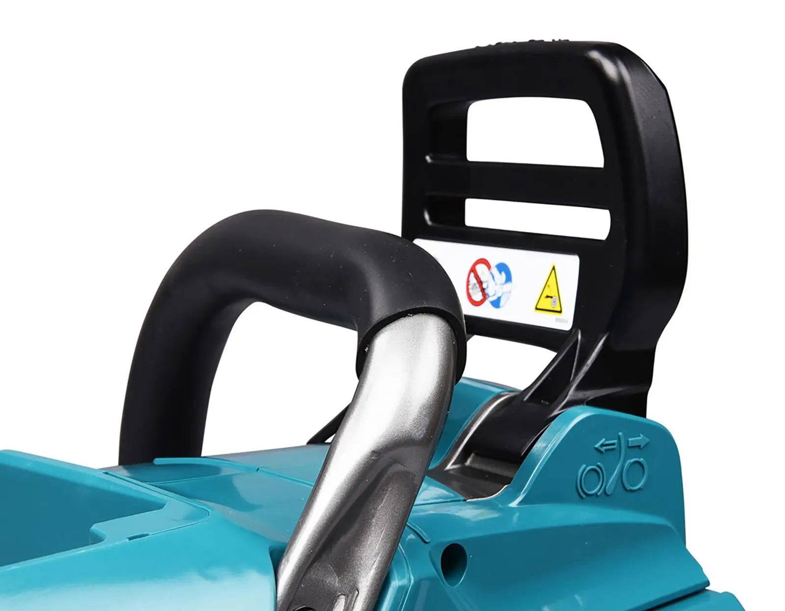 Makita Chainsaw Kit Heavy Duty 30cm 12" 40V XGT Brushless Cordless 2 x 5Ah Battery and Rapid Charger Garden Tree Cutting Pruning UC014GT201  White Rose Tools