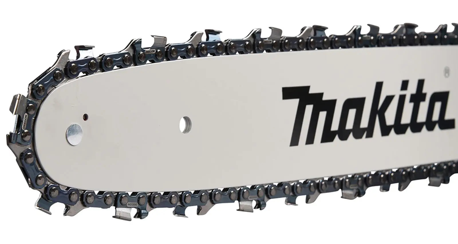 Makita Chainsaw Kit Heavy Duty 35cm 14" 40V XGT Brushless Cordless 2 x 5Ah Battery and Rapid Charger Garden Tree Cutting Pruning UC015GT201  White Rose Tools