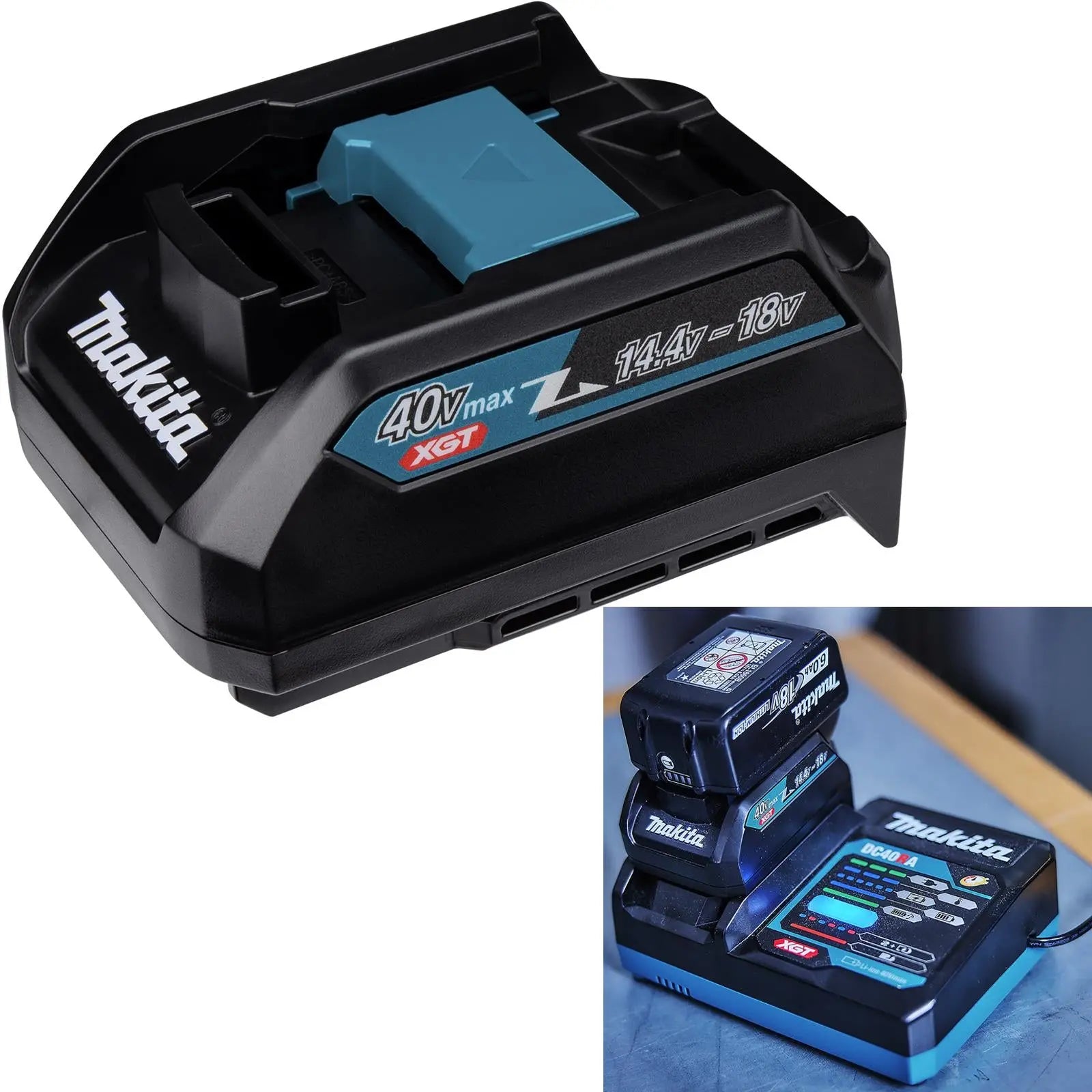 Makita Charger Adapter for XGT Charger to LXT Batteries ADP10  White Rose Tools