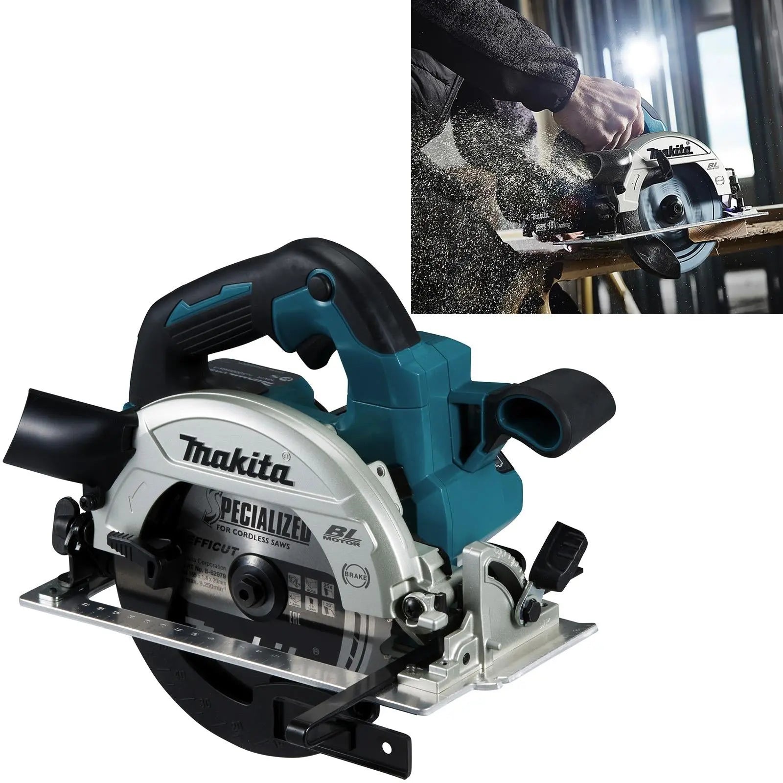 Makita Circular Saw 165mm 18V LXT Brushless Cordless Body Only DHS660Z  White Rose Tools