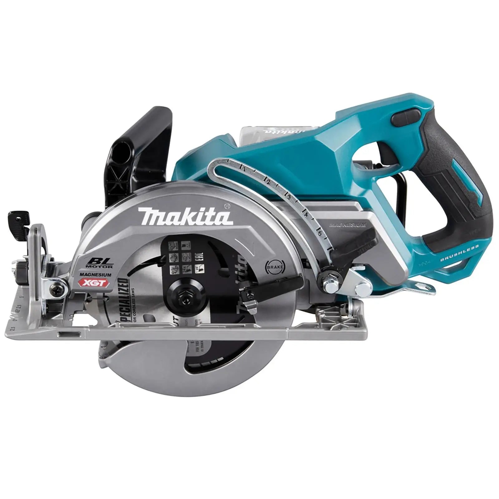 Makita Circular Saw 185mm XGT 40V Max Cordless Brushless Body Only RS001GZ  White Rose Tools