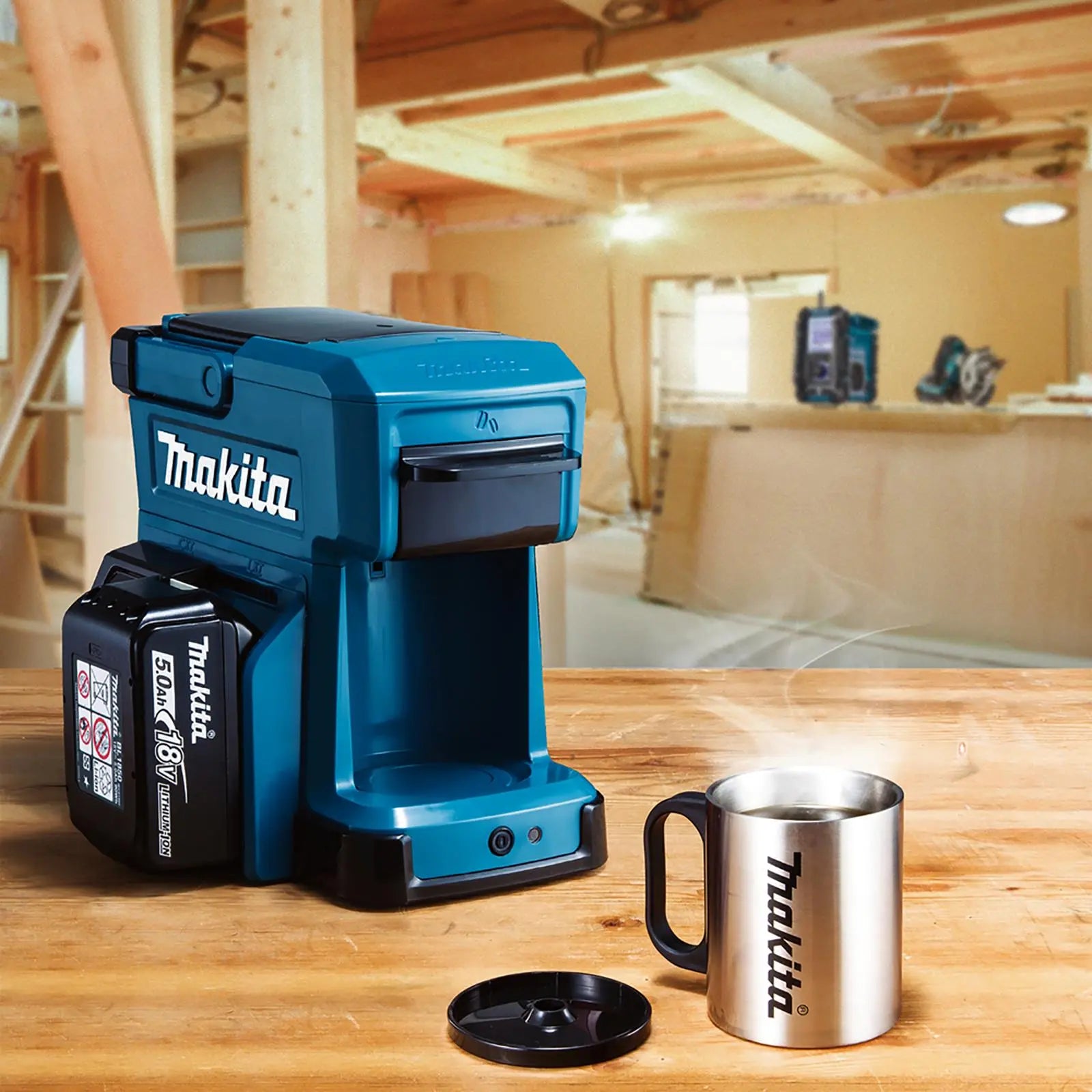 Makita Coffee Maker Machine Job Site Work Cordless 12V CXT 18V LXT DCM501Z Body Only  White Rose Tools