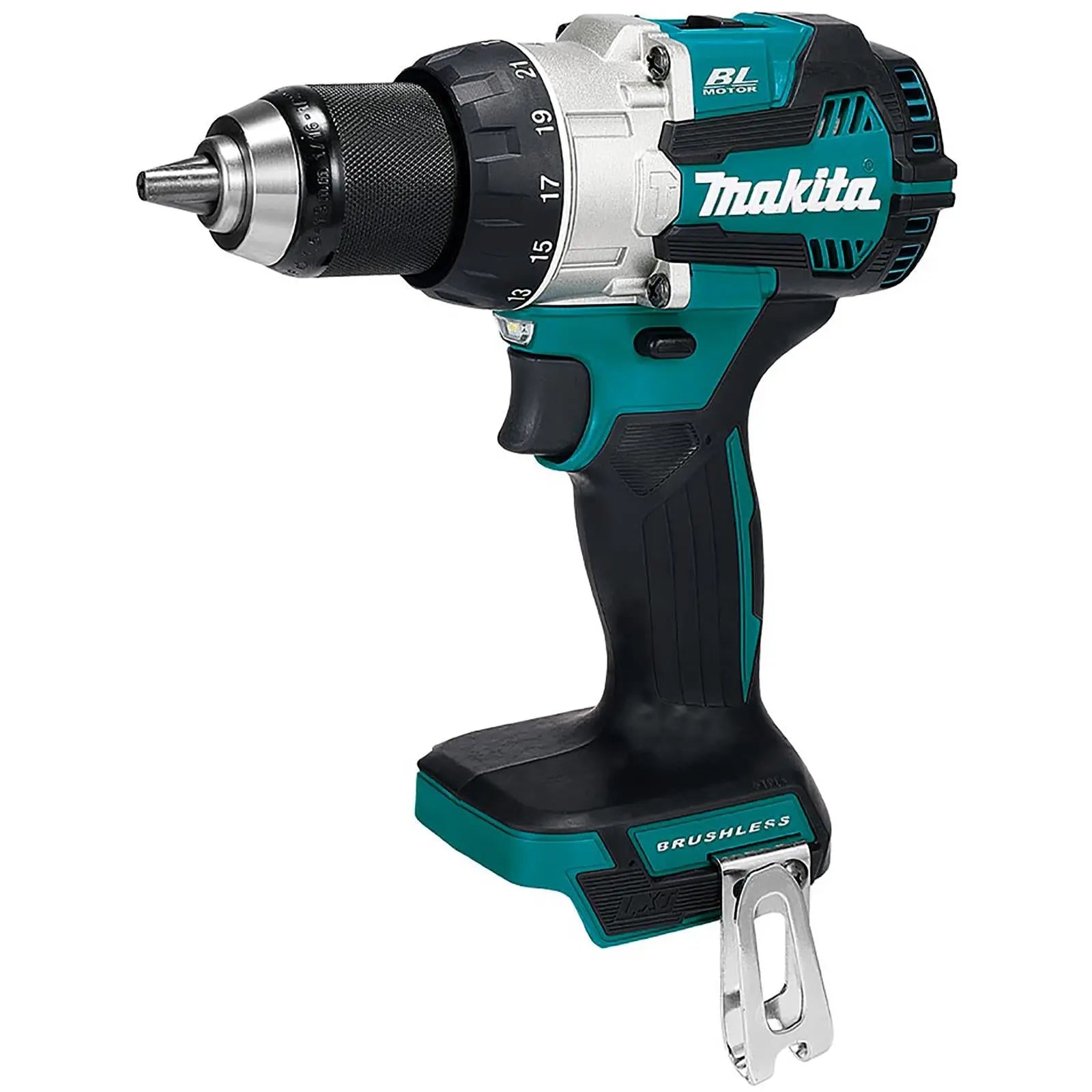 Makita Combi Drill 18V LXT Li-ion Brushless Cordless Body Only DHP489Z White Rose Tools