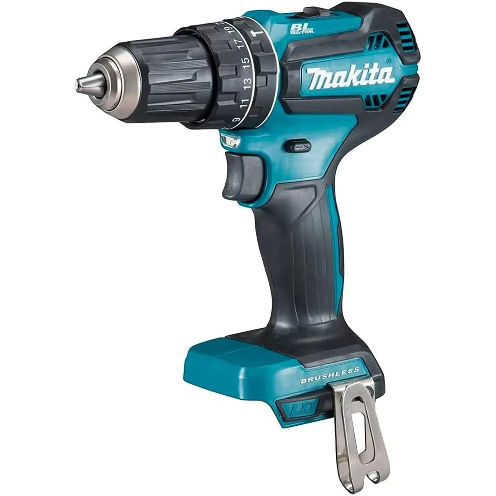 Makita Combi Drill Hammer Brushless 18V LXT Li-ion Cordless 2-Speed DHP485Z Body Only White Rose Tools