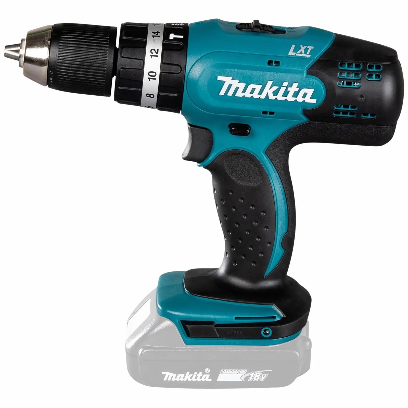 Makita Combi Drill with Hammer Action 18V LXT Cordless DHP453Z Body Only  White Rose Tools