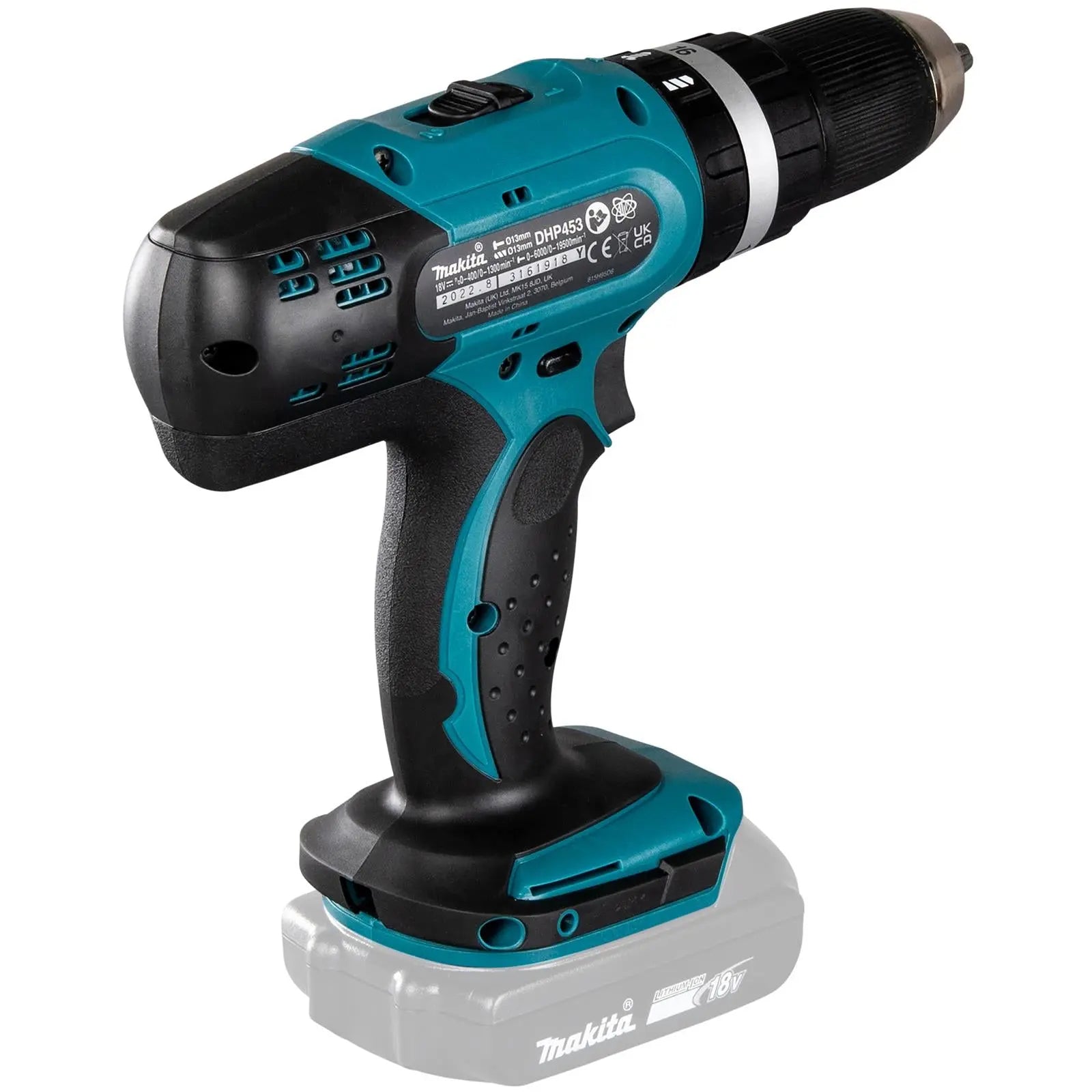 Makita Combi Drill with Hammer Action 18V LXT Cordless DHP453Z Body Only  White Rose Tools