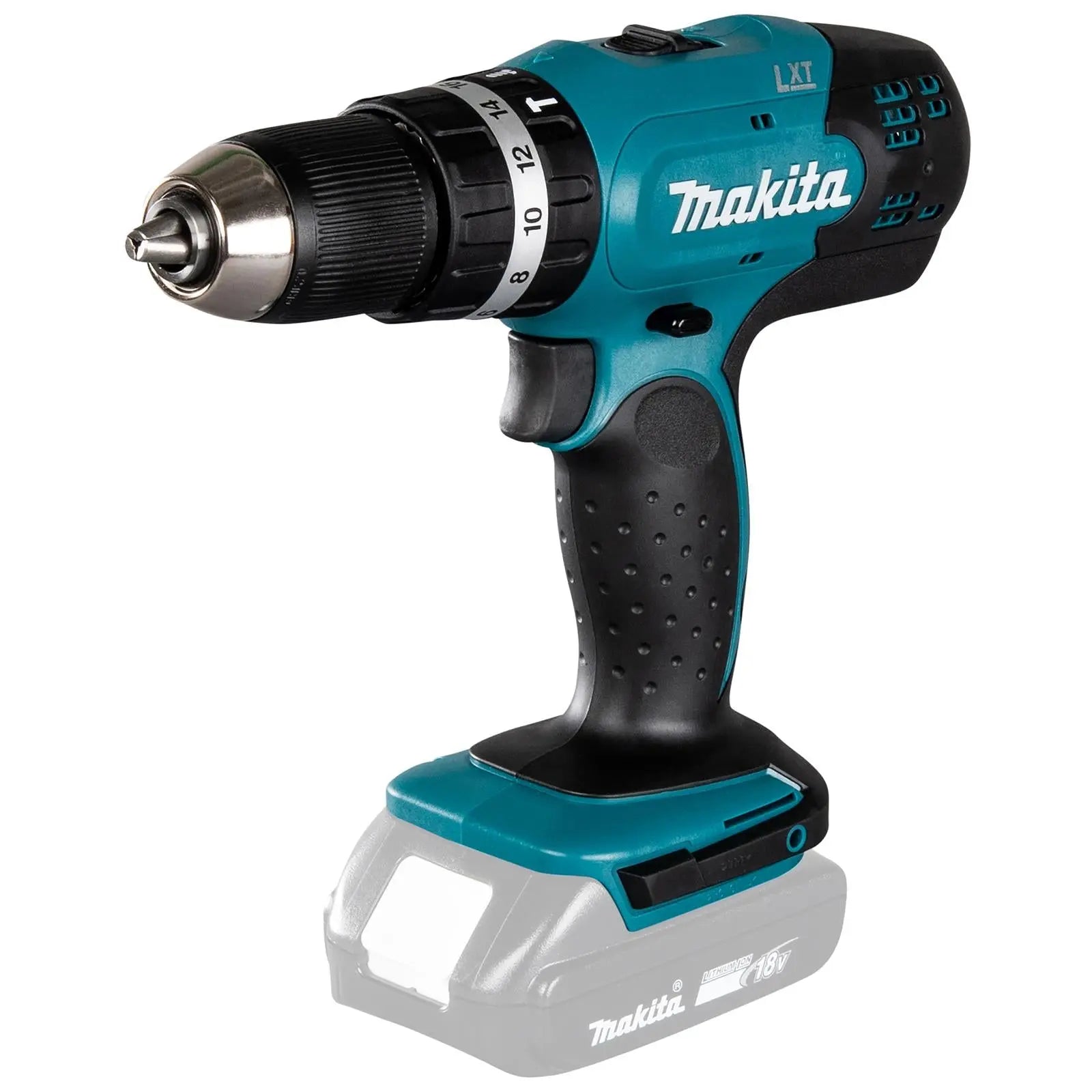 Makita Combi Drill with Hammer Action 18V LXT Cordless DHP453Z Body Only  White Rose Tools