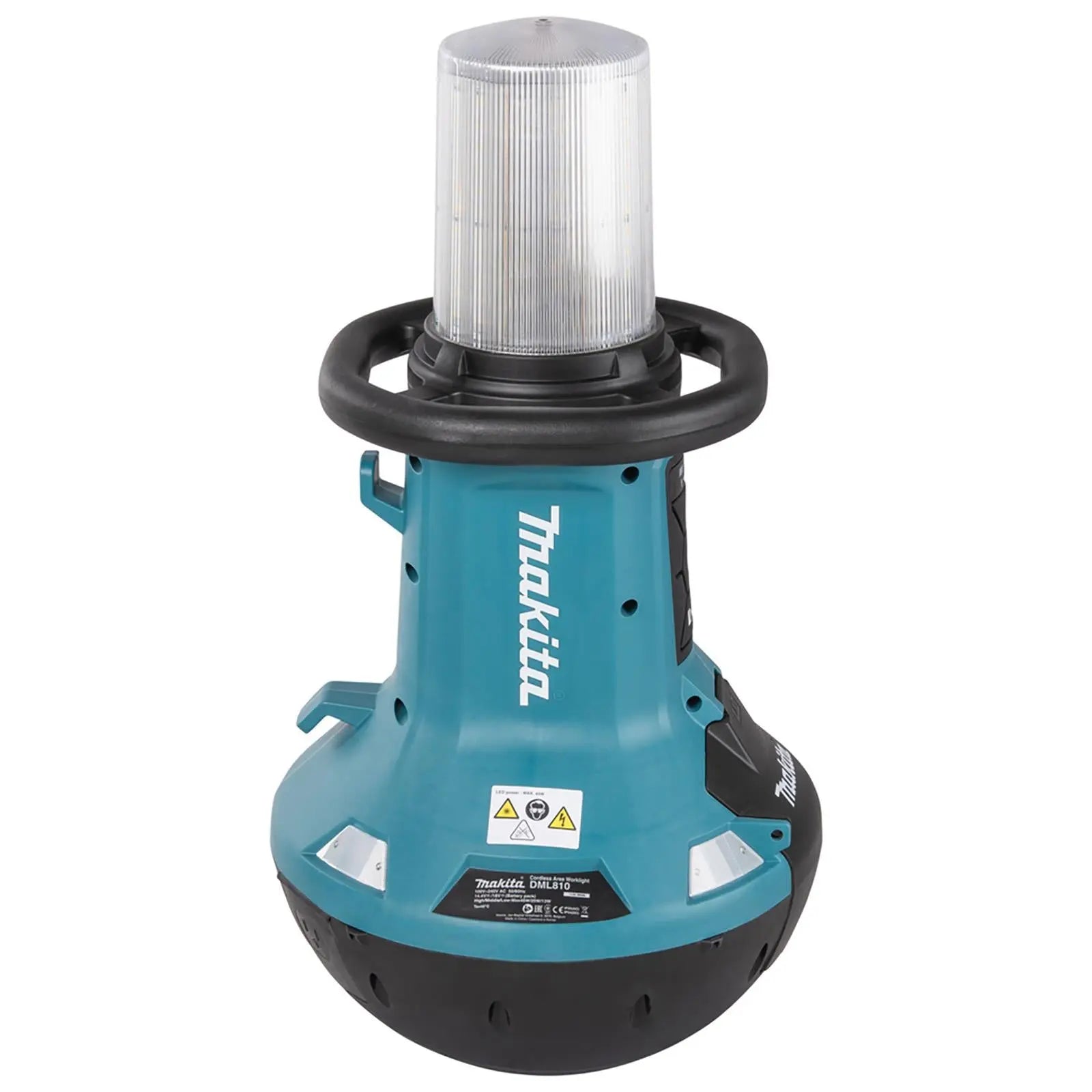 Makita Cordless Area Worklight 360 Degree LXT 14.4V 18V 240V AC Self Balancing Site Light Body Only DML810/2  White Rose Tools