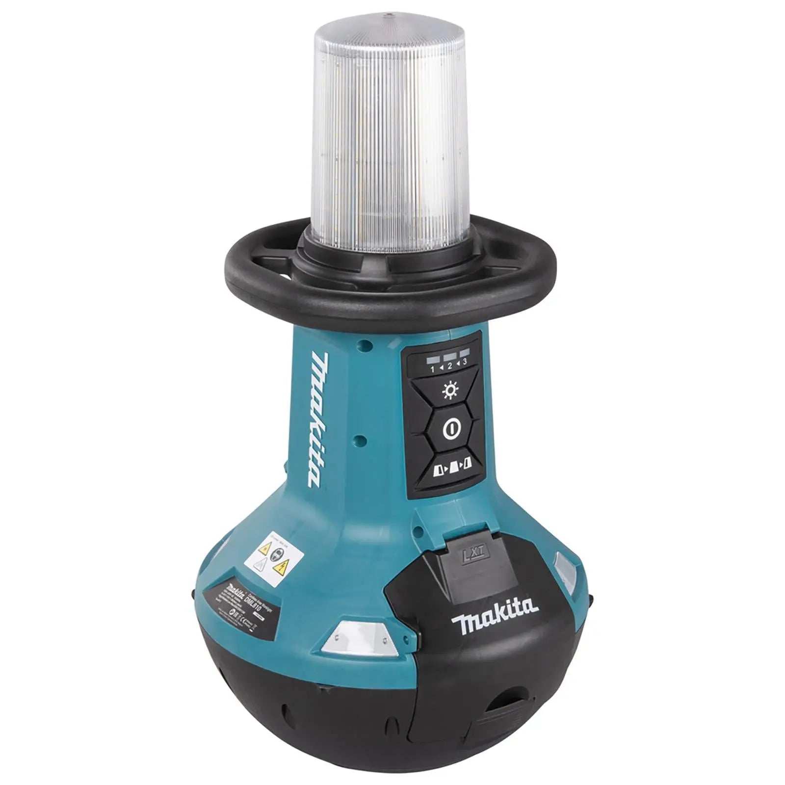 Makita Cordless Area Worklight 360 Degree LXT 14.4V 18V 240V AC Self Balancing Site Light Body Only DML810/2  White Rose Tools