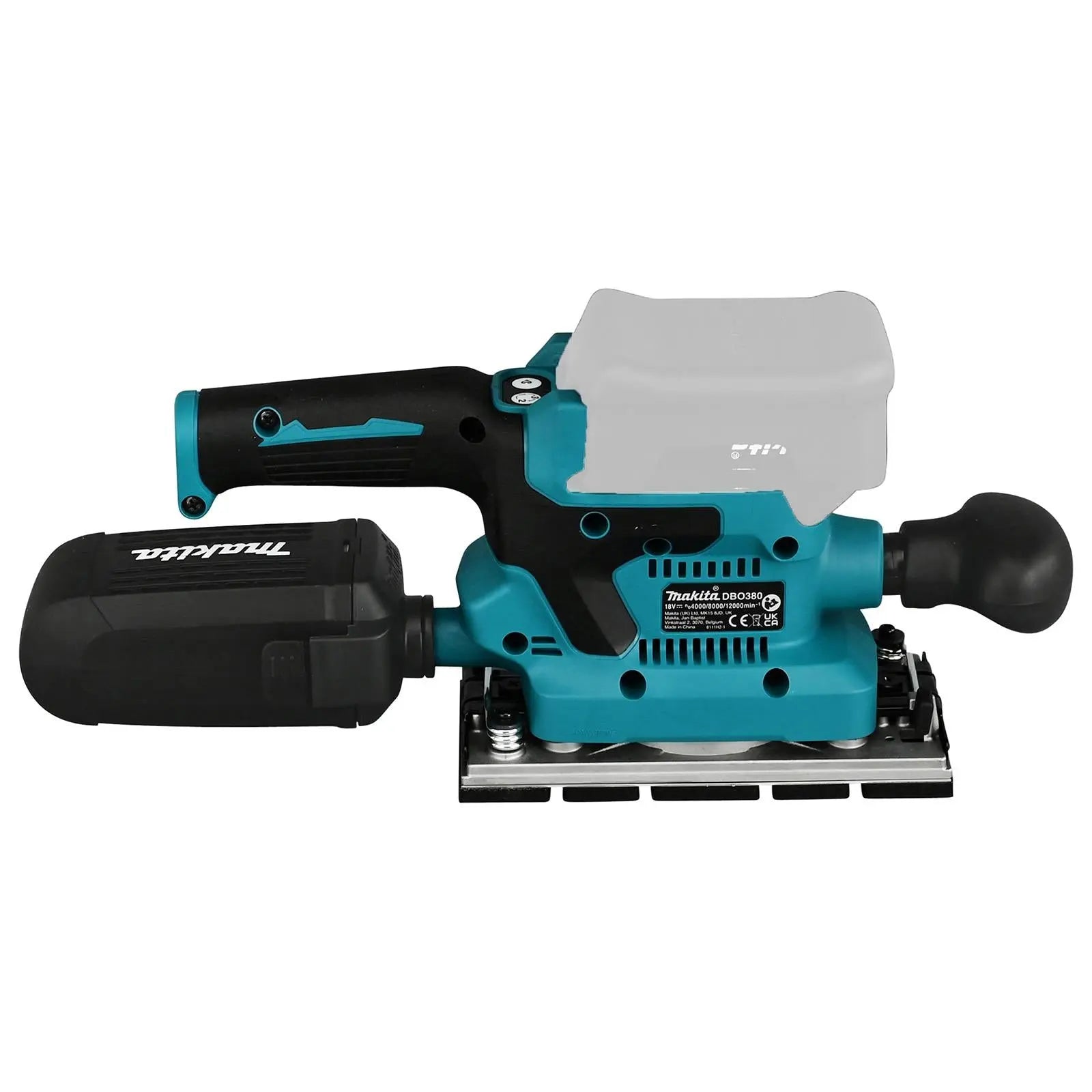Makita Finishing Sander 18V LXT 185 x 93 mm Cordless Brushless Body Only DBO380Z  White Rose Tools