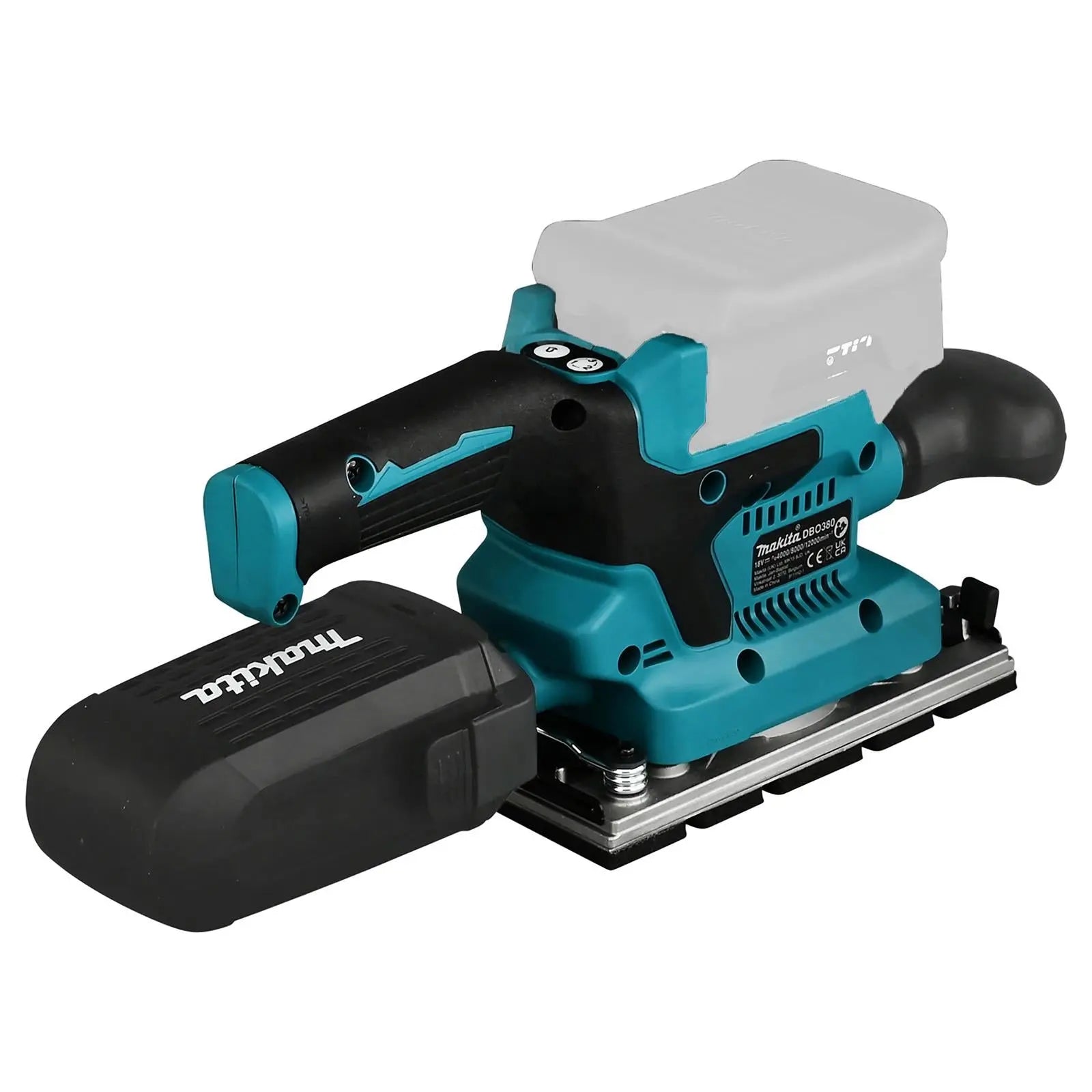 Makita Finishing Sander 18V LXT 185 x 93 mm Cordless Brushless Body Only DBO380Z  White Rose Tools