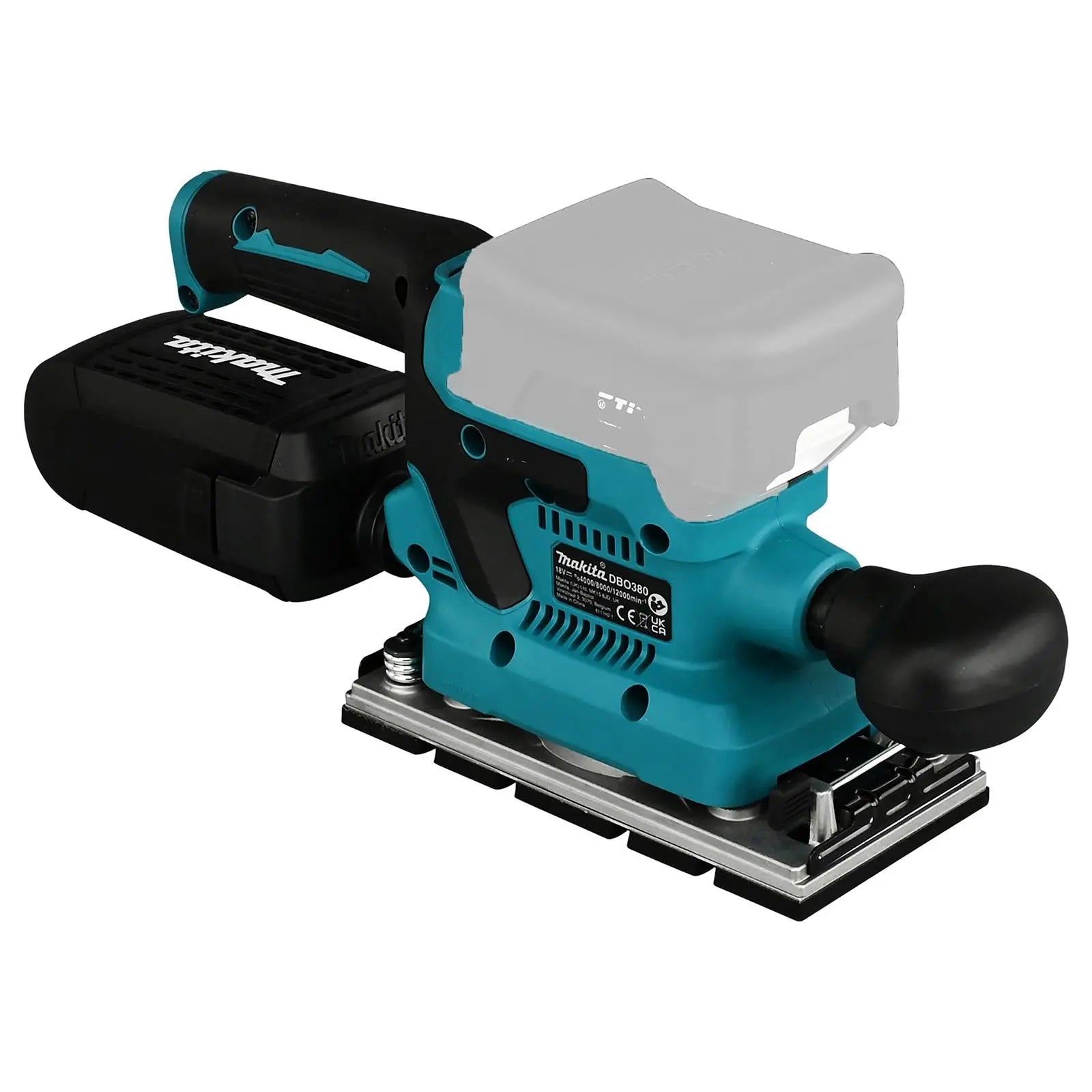 Makita Finishing Sander 18V LXT 185 x 93 mm Cordless Brushless Body Only DBO380Z  White Rose Tools