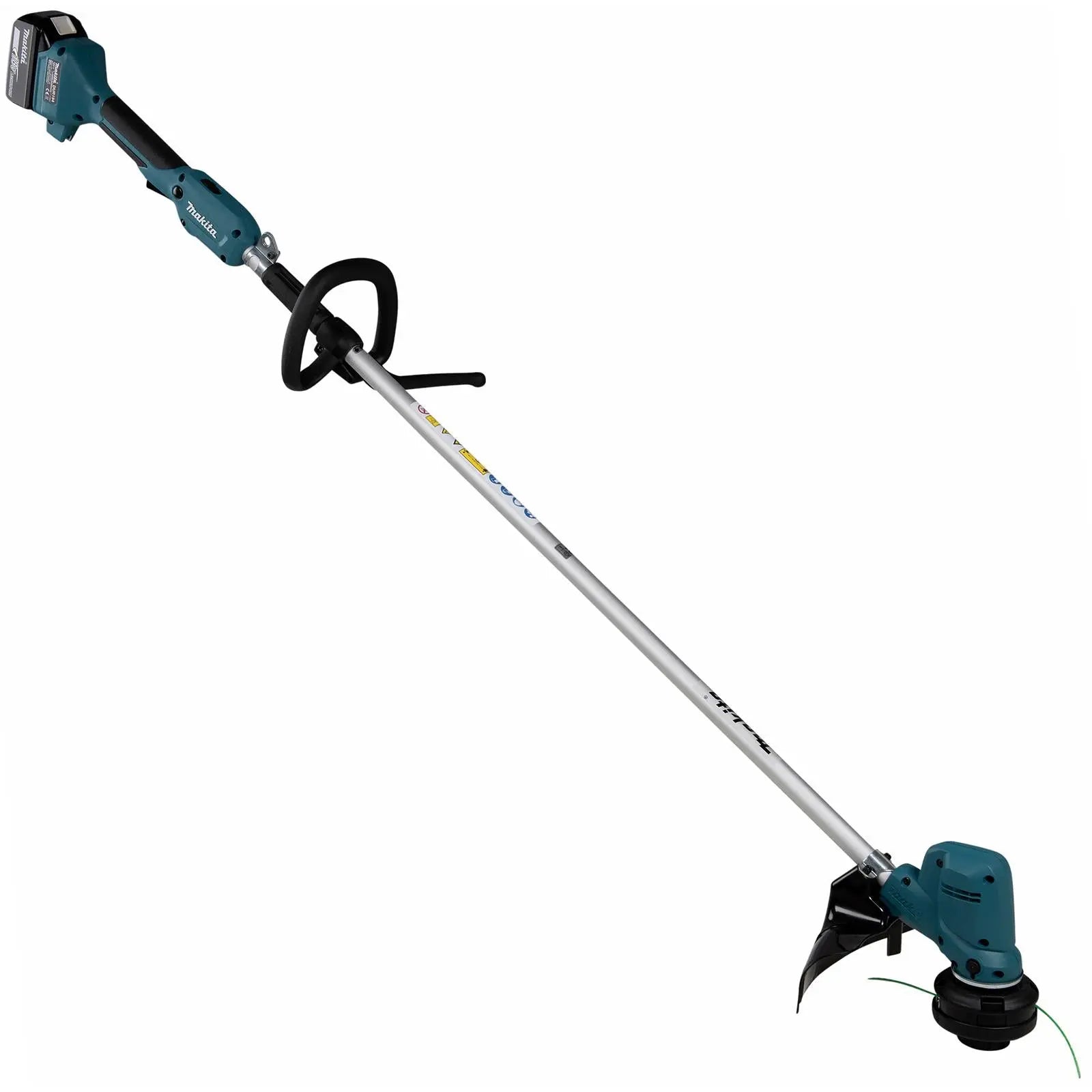 Makita Grass Trimmer Strimmer Kit 18V LXT Brushless Cordless Garden Lawn Strimming 5Ah Battery and Charger DUR194RTX2  White Rose Tools