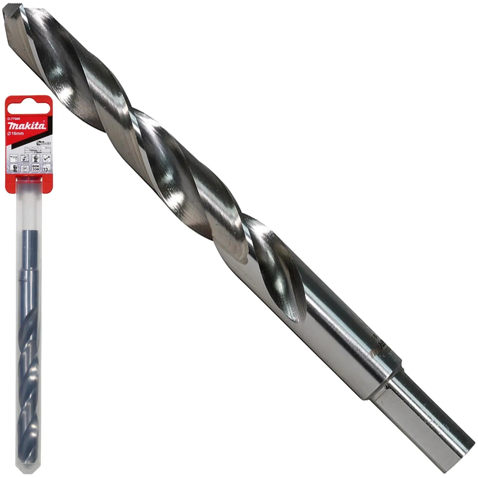 Makita HSS-GS Metal Drill Bit 135° Split Point 1.0-16.0mm Choose Size  White Rose Tools