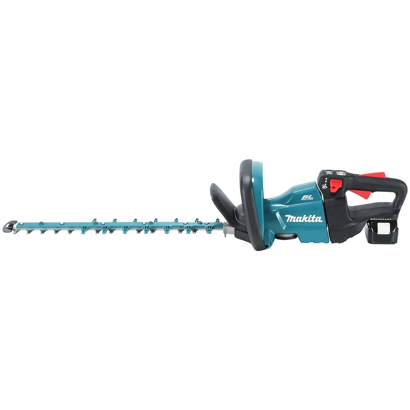 Makita Hedge Trimmer Kit 50cm 18V LXT Li-ion Brushless Cordless 5Ah Battery and Charger Garden Bush Cutter Cutting DUH502RT  White Rose Tools