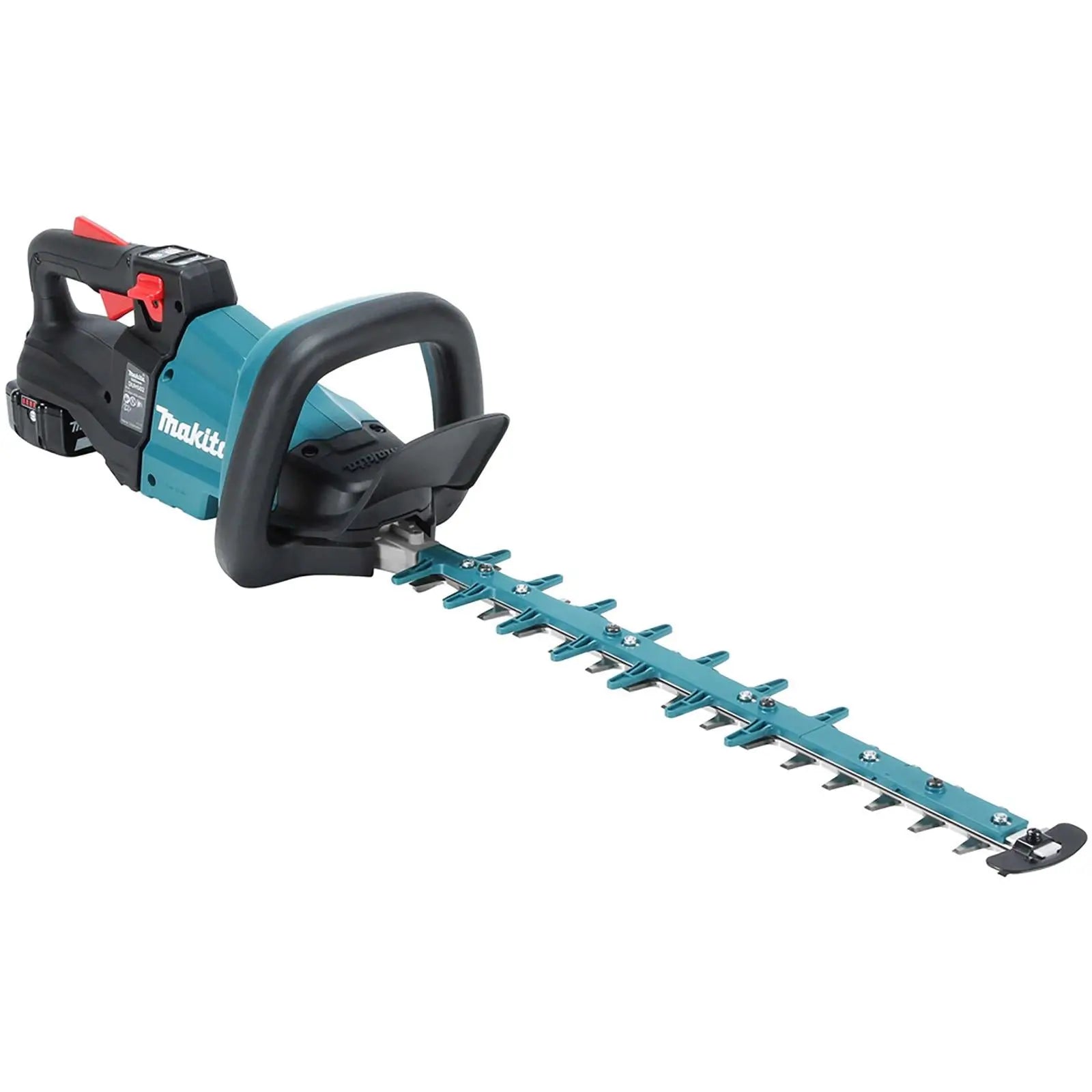 Makita Hedge Trimmer Kit 50cm 18V LXT Li-ion Brushless Cordless 5Ah Battery and Charger Garden Bush Cutter Cutting DUH502RT  White Rose Tools