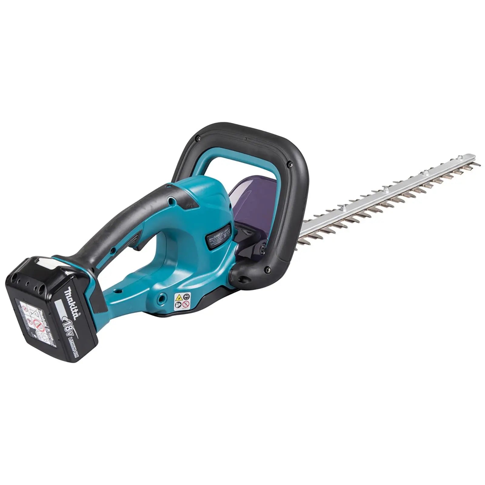 Makita Hedge Trimmer Kit 50cm 18V LXT Li-ion Cordless 5Ah Battery and Charger Garden Bush Cutter Cutting DUH507RT  White Rose Tools