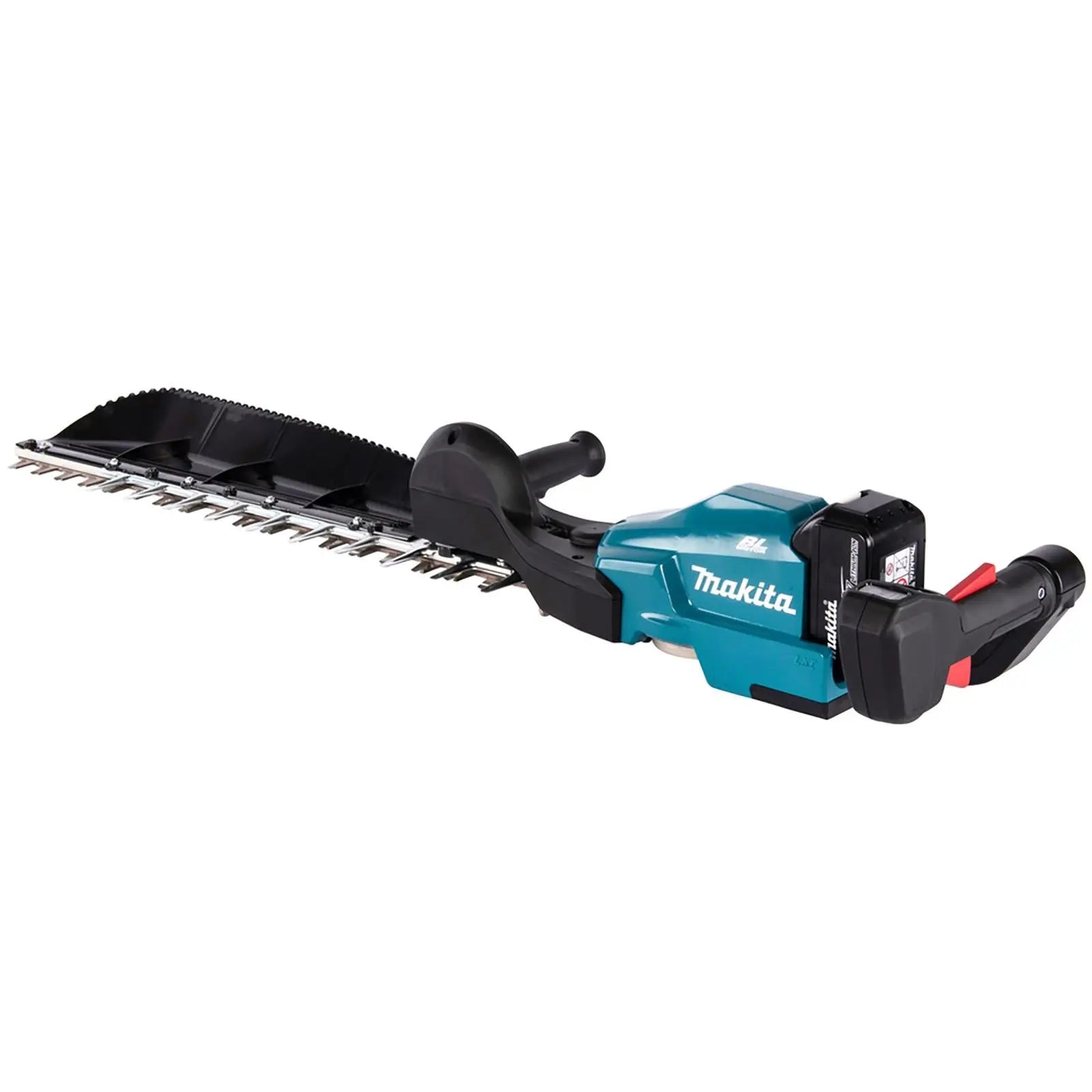 Makita Hedge Trimmer Kit 60cm 18V LXT Li-ion Brushless Cordless 2 x 5Ah Battery and Charger Garden Bush Cutter Cutting DUH604SRT  White Rose Tools