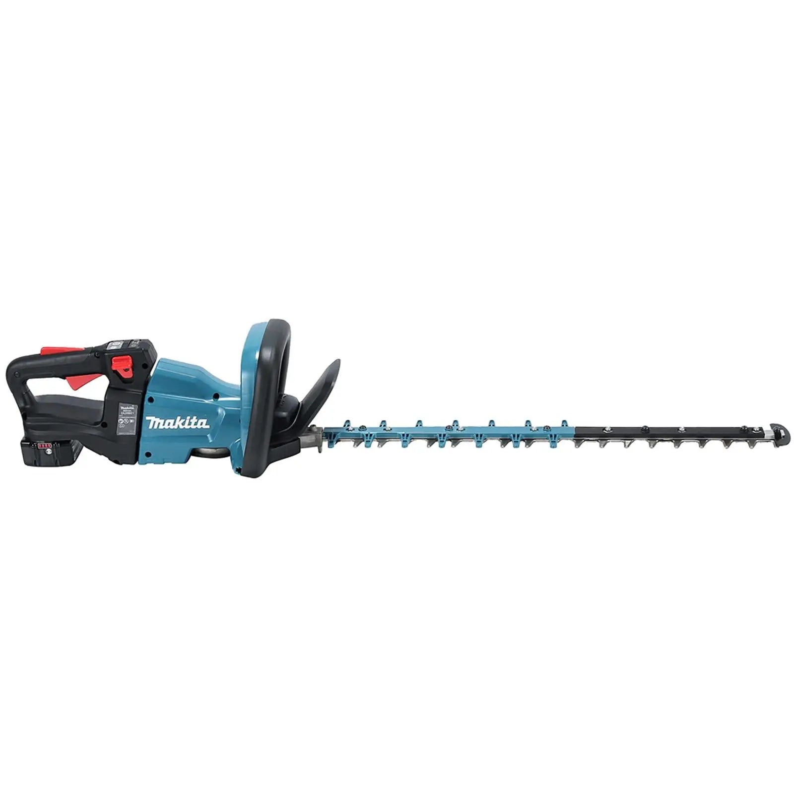 Makita Hedge Trimmer Kit 60cm 18V LXT Li-ion Brushless Cordless 5Ah Battery and Charger Garden Bush Cutter Cutting DUH601RT  White Rose Tools