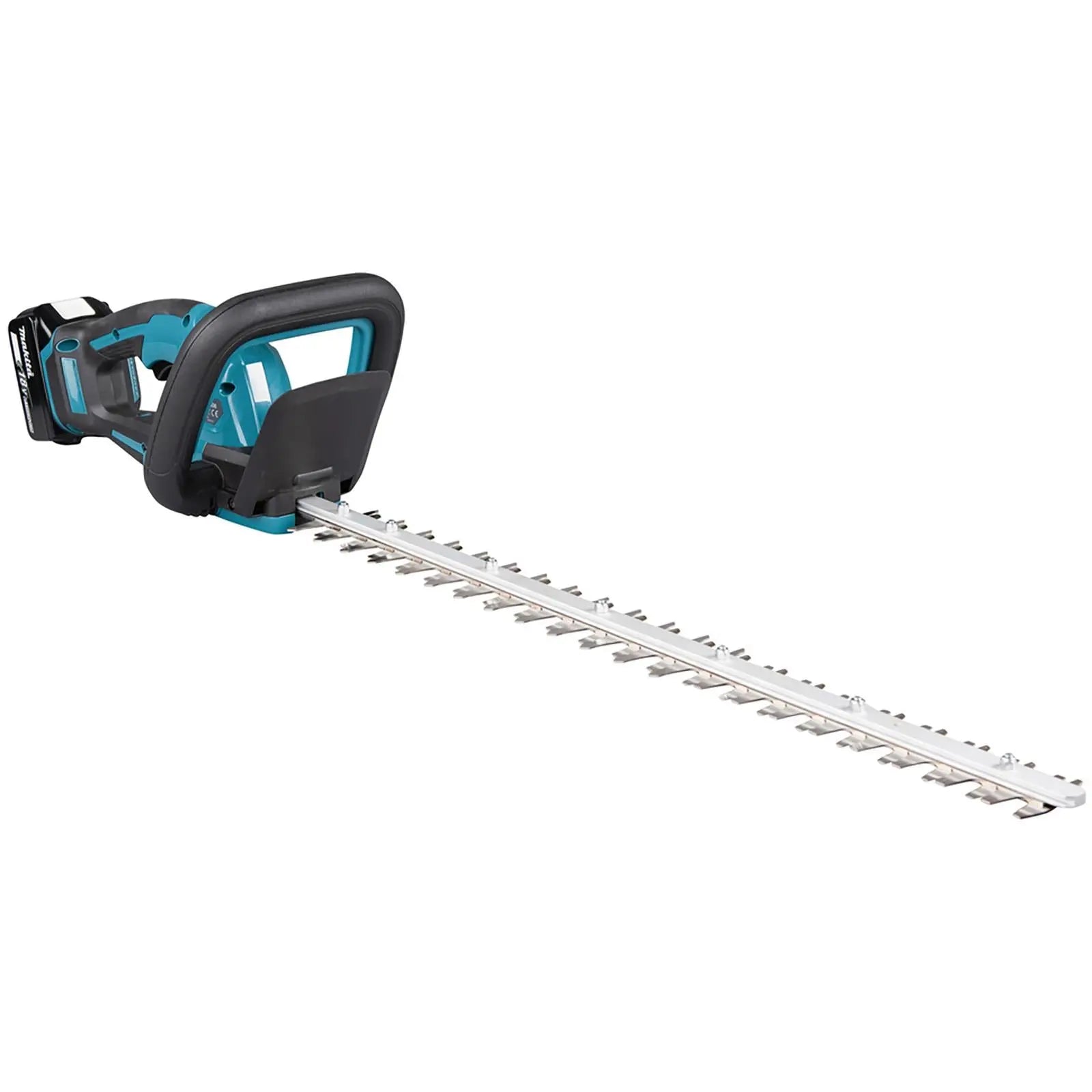 Makita Hedge Trimmer Kit 60cm 18V LXT Li-ion Brushless Cordless 5Ah Battery and Charger Garden Bush Cutter Cutting DUH606RT  White Rose Tools