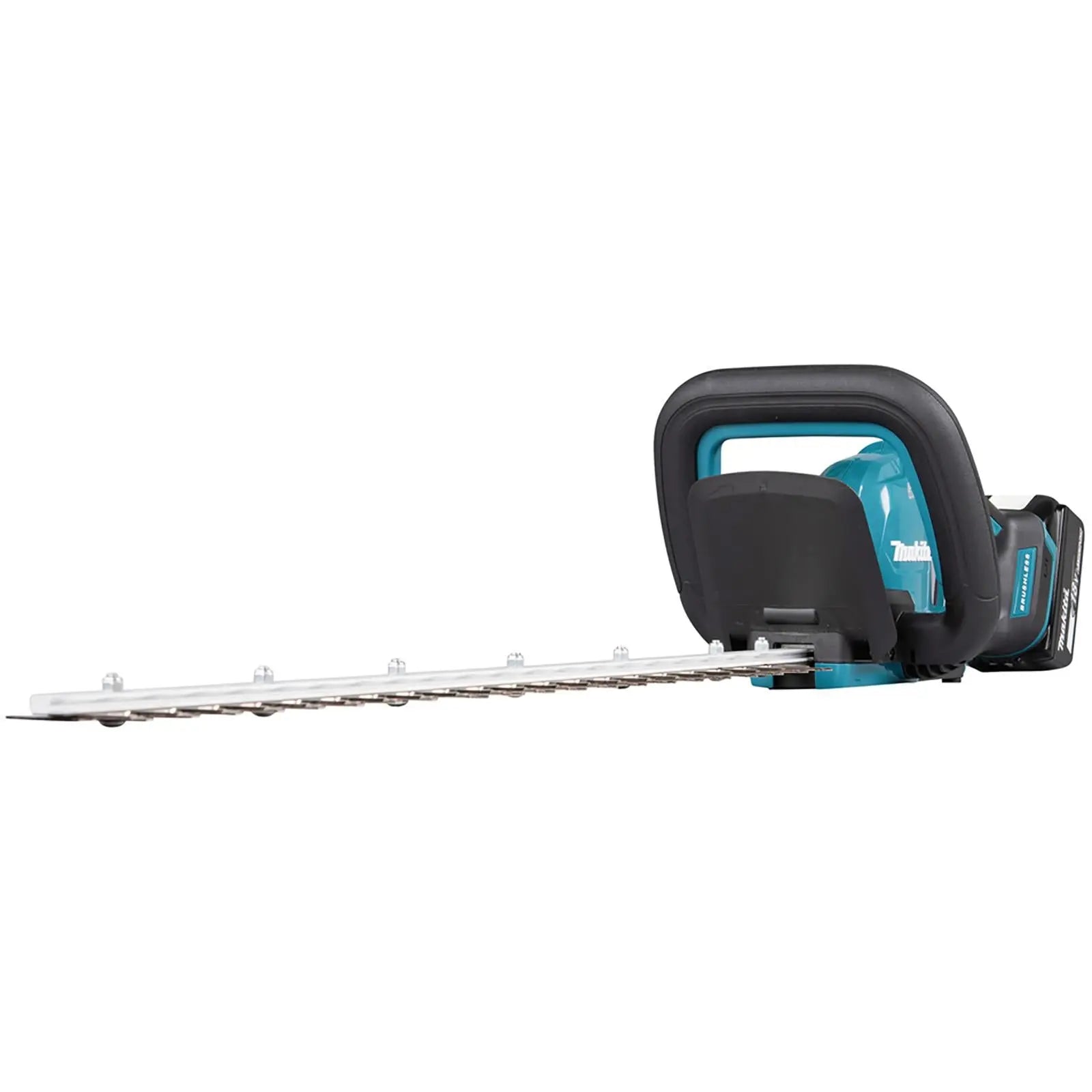 Makita Hedge Trimmer Kit 60cm 18V LXT Li-ion Brushless Cordless 5Ah Battery and Charger Garden Bush Cutter Cutting DUH606RT  White Rose Tools