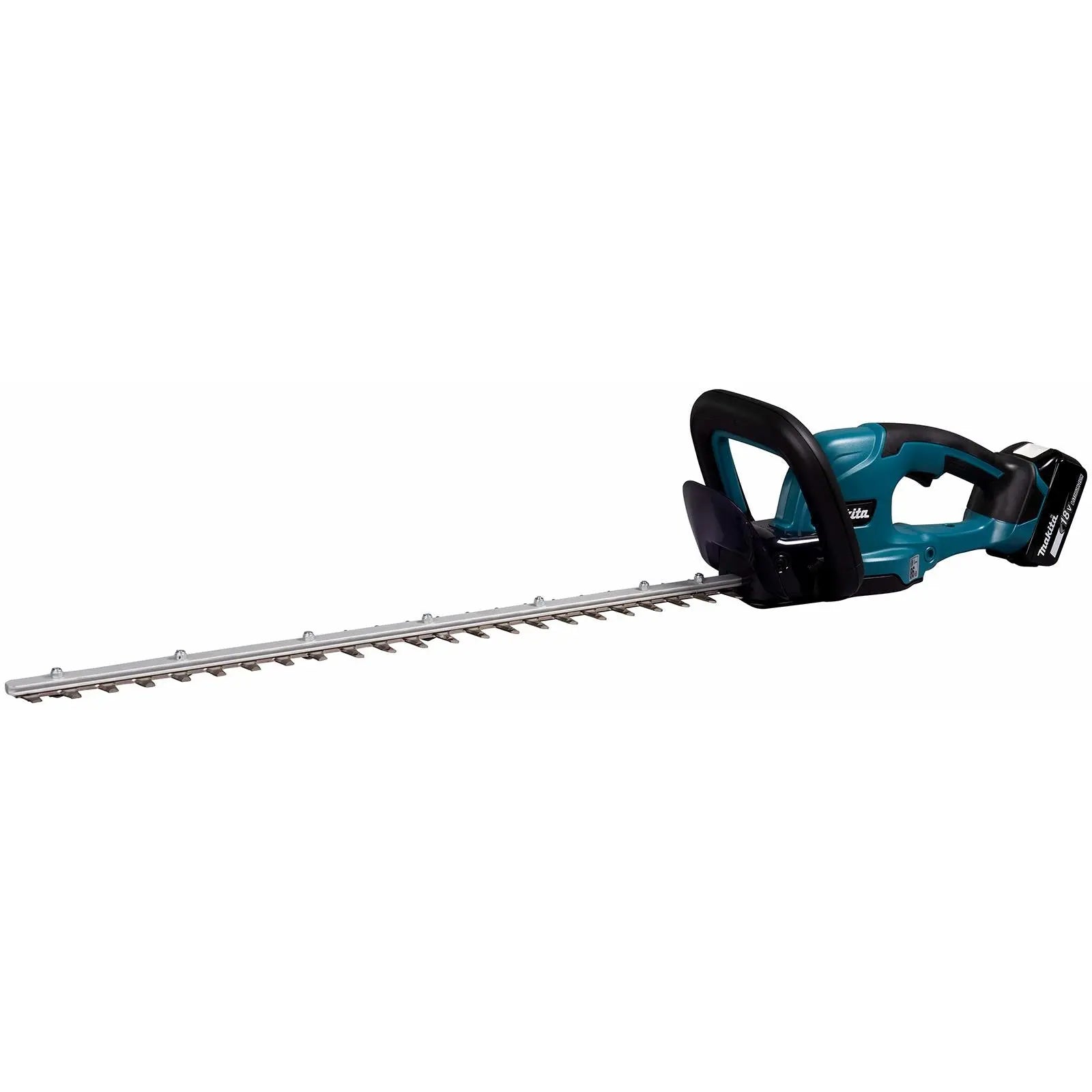 Makita Hedge Trimmer Kit 60cm 18V LXT Li-ion Brushless Cordless 5Ah Battery and Charger Garden Bush Cutter Cutting DUH607RT  White Rose Tools