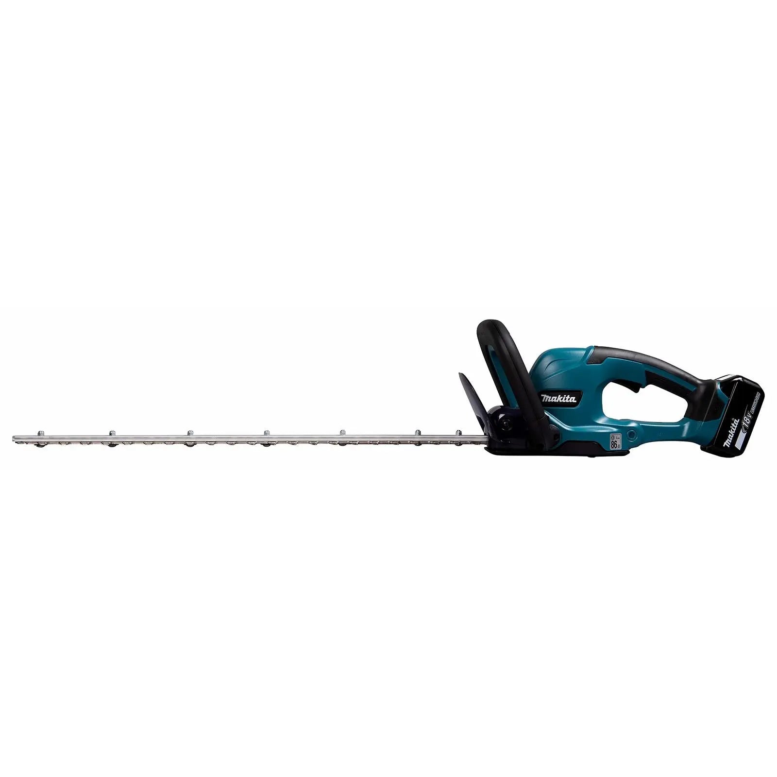 Makita Hedge Trimmer Kit 60cm 18V LXT Li-ion Brushless Cordless 5Ah Battery and Charger Garden Bush Cutter Cutting DUH607RT  White Rose Tools