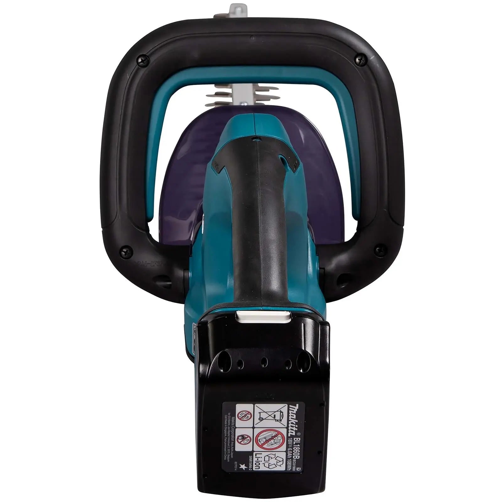 Makita Hedge Trimmer Kit 60cm 18V LXT Li-ion Brushless Cordless 5Ah Battery and Charger Garden Bush Cutter Cutting DUH607RT  White Rose Tools