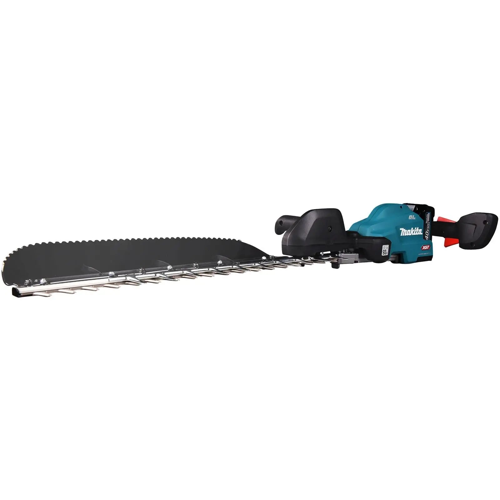 Makita Hedge Trimmer Kit 60cm 40V XGT Li-ion Brushless Cordless 2 x 2.5Ah Battery and Rapid Charger Garden Bush Cutter Cutting UH013GD202  White Rose Tools