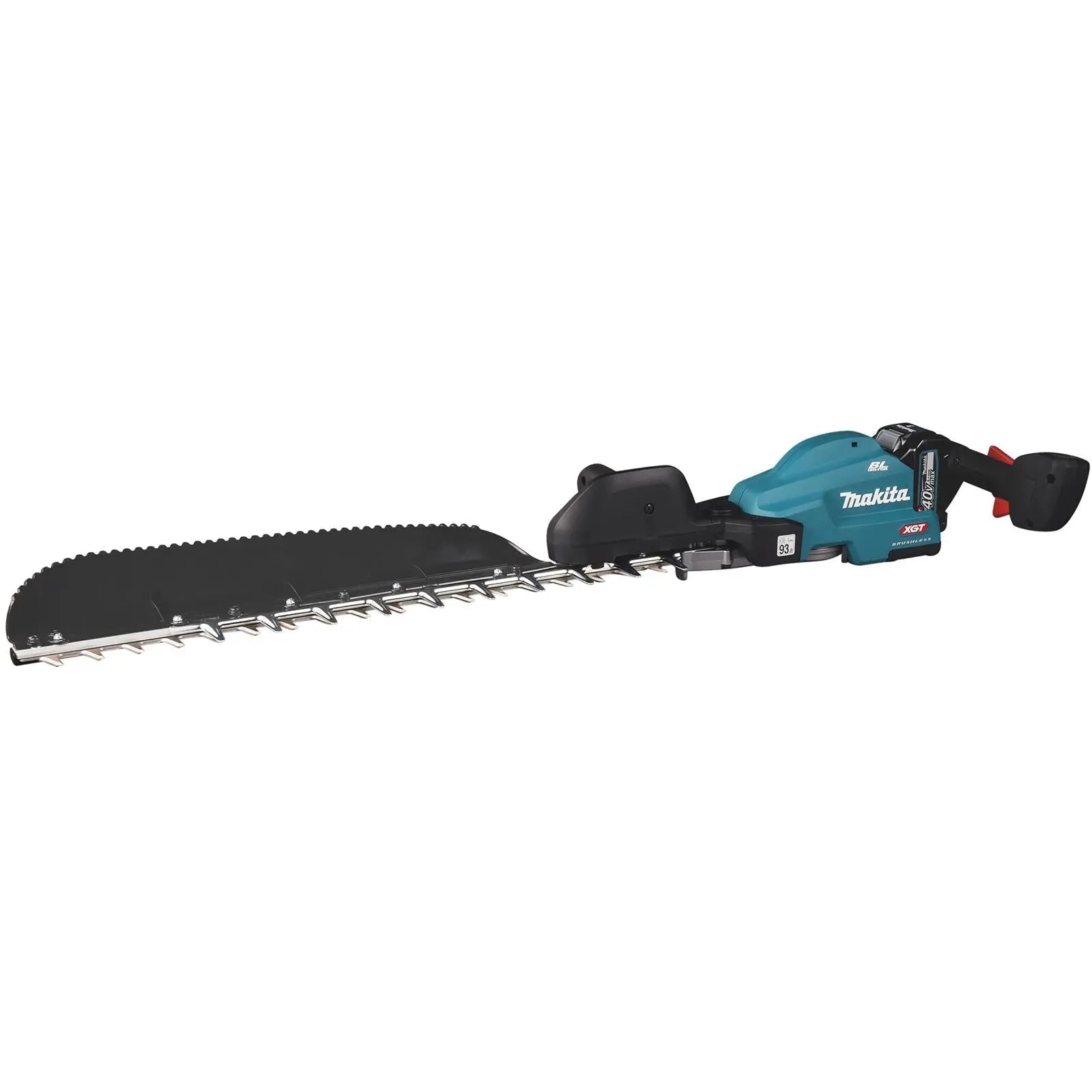 Makita Hedge Trimmer Kit 60cm 40V XGT Li-ion Brushless Cordless 2 x 2.5Ah Battery and Rapid Charger Garden Bush Cutter Cutting UH013GD202  White Rose Tools