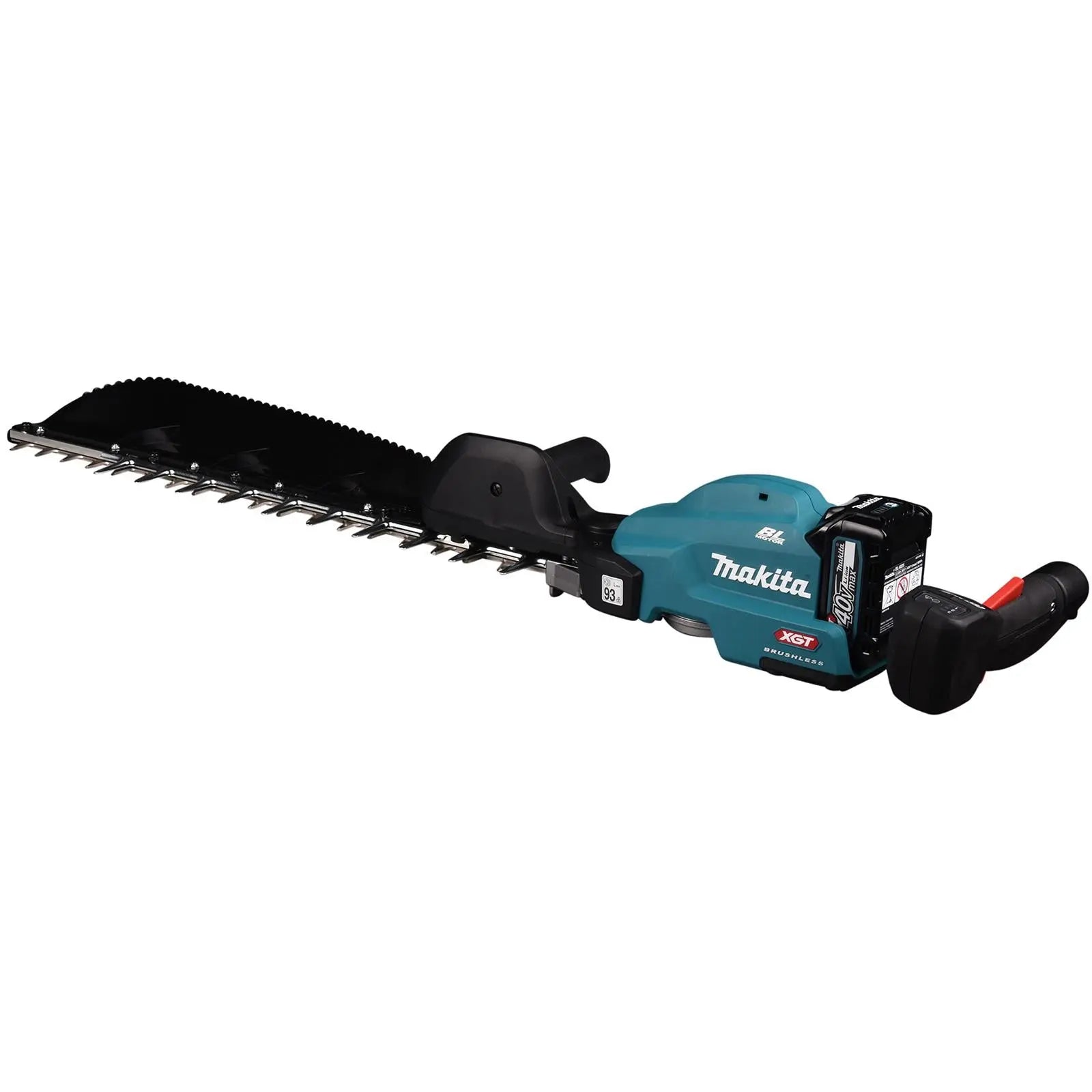 Makita Hedge Trimmer Kit 60cm 40V XGT Li-ion Brushless Cordless 2 x 2.5Ah Battery and Rapid Charger Garden Bush Cutter Cutting UH013GD202  White Rose Tools