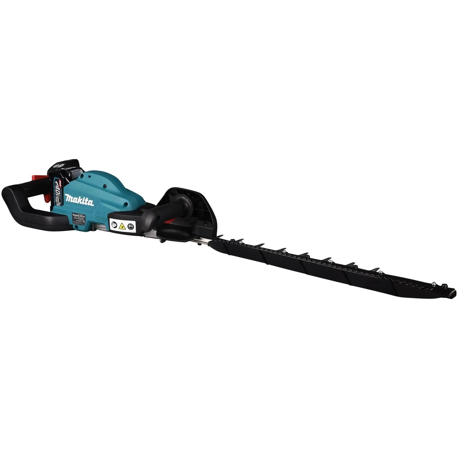 Makita Hedge Trimmer Kit 60cm 40V XGT Li-ion Brushless Cordless 2 x 2.5Ah Battery and Rapid Charger Garden Bush Cutter Cutting UH013GD202  White Rose Tools