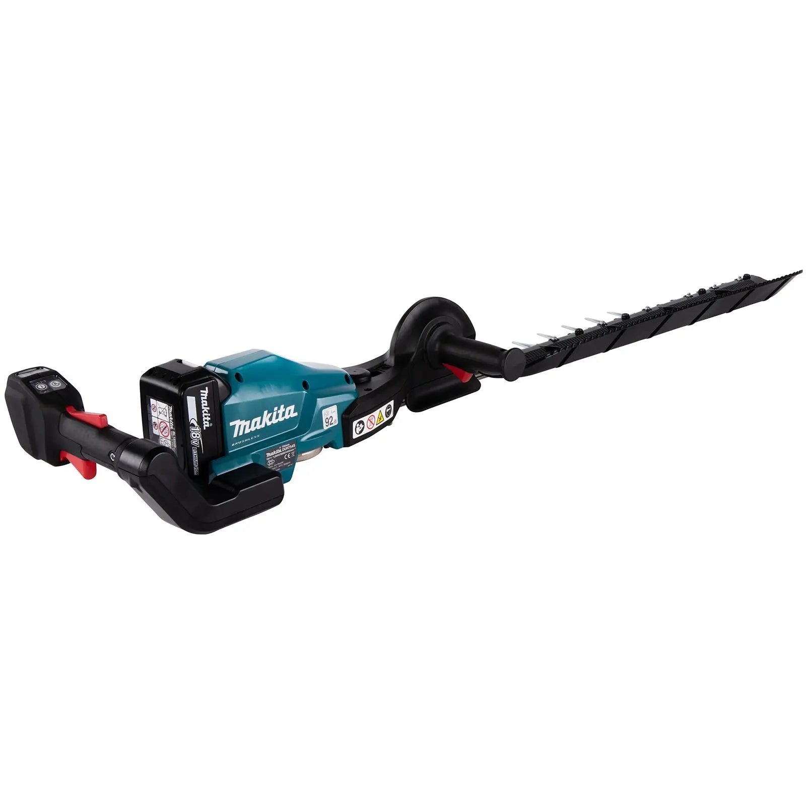 Makita Hedge Trimmer Kit 75cm 18V LXT Li-ion Brushless Cordless 2 x 5Ah Battery and Charger Garden Bush Cutter Cutting DUH754SRT  White Rose Tools