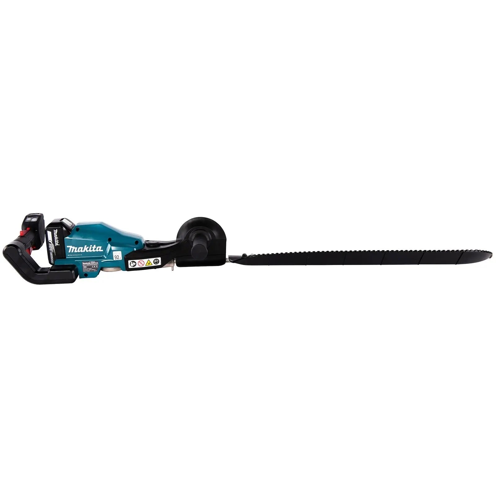 Makita Hedge Trimmer Kit 75cm 18V LXT Li-ion Brushless Cordless 2 x 5Ah Battery and Charger Garden Bush Cutter Cutting DUH754SRT  White Rose Tools