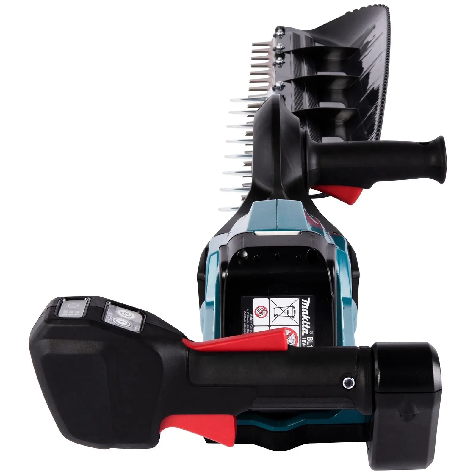 Makita Hedge Trimmer Kit 75cm 18V LXT Li-ion Brushless Cordless 2 x 5Ah Battery and Charger Garden Bush Cutter Cutting DUH754SRT  White Rose Tools