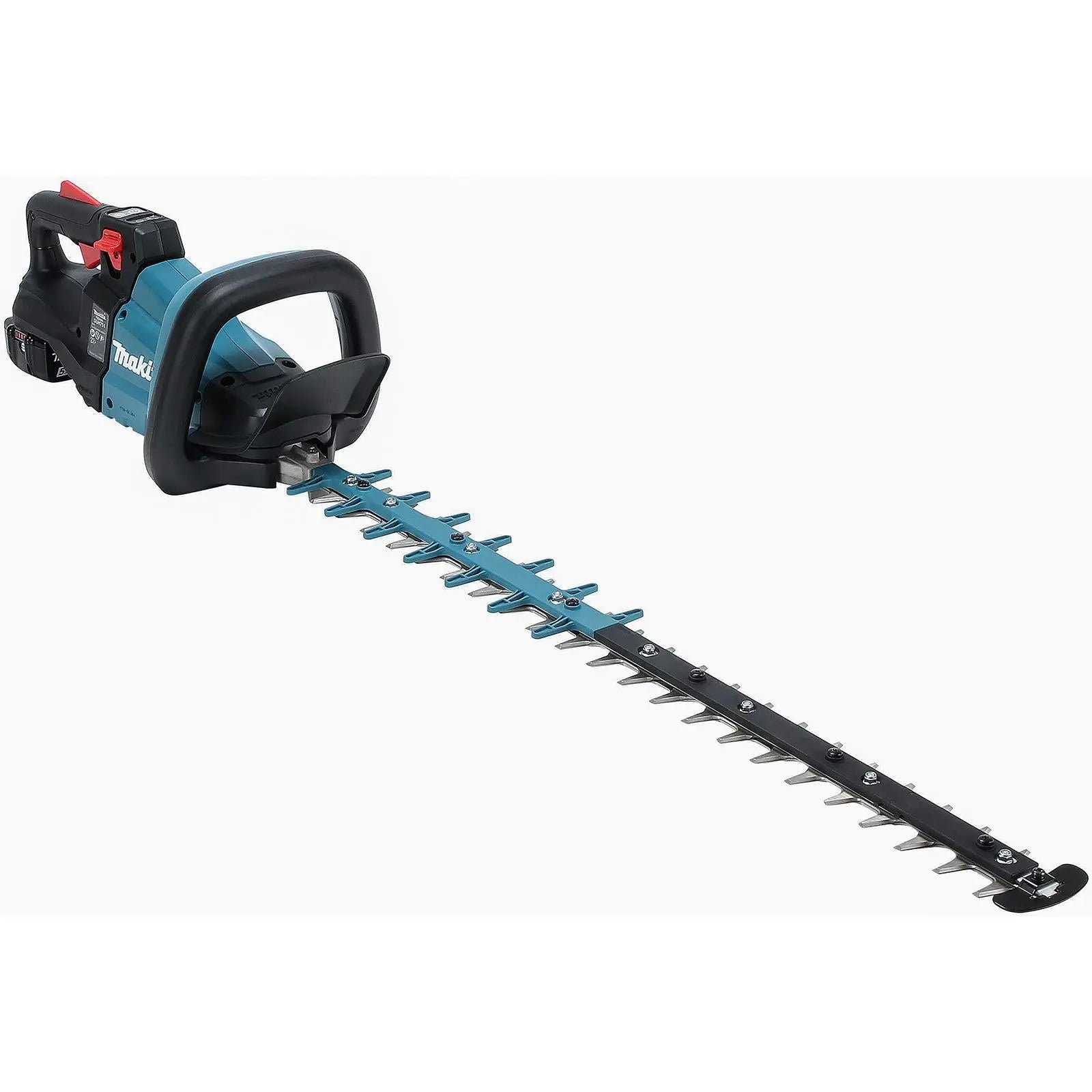 Makita Hedge Trimmer Kit 75cm 18V LXT Li-ion Brushless Cordless 5Ah Battery and Charger Garden Bush Cutter Cutting DUH751RT White Rose Tools