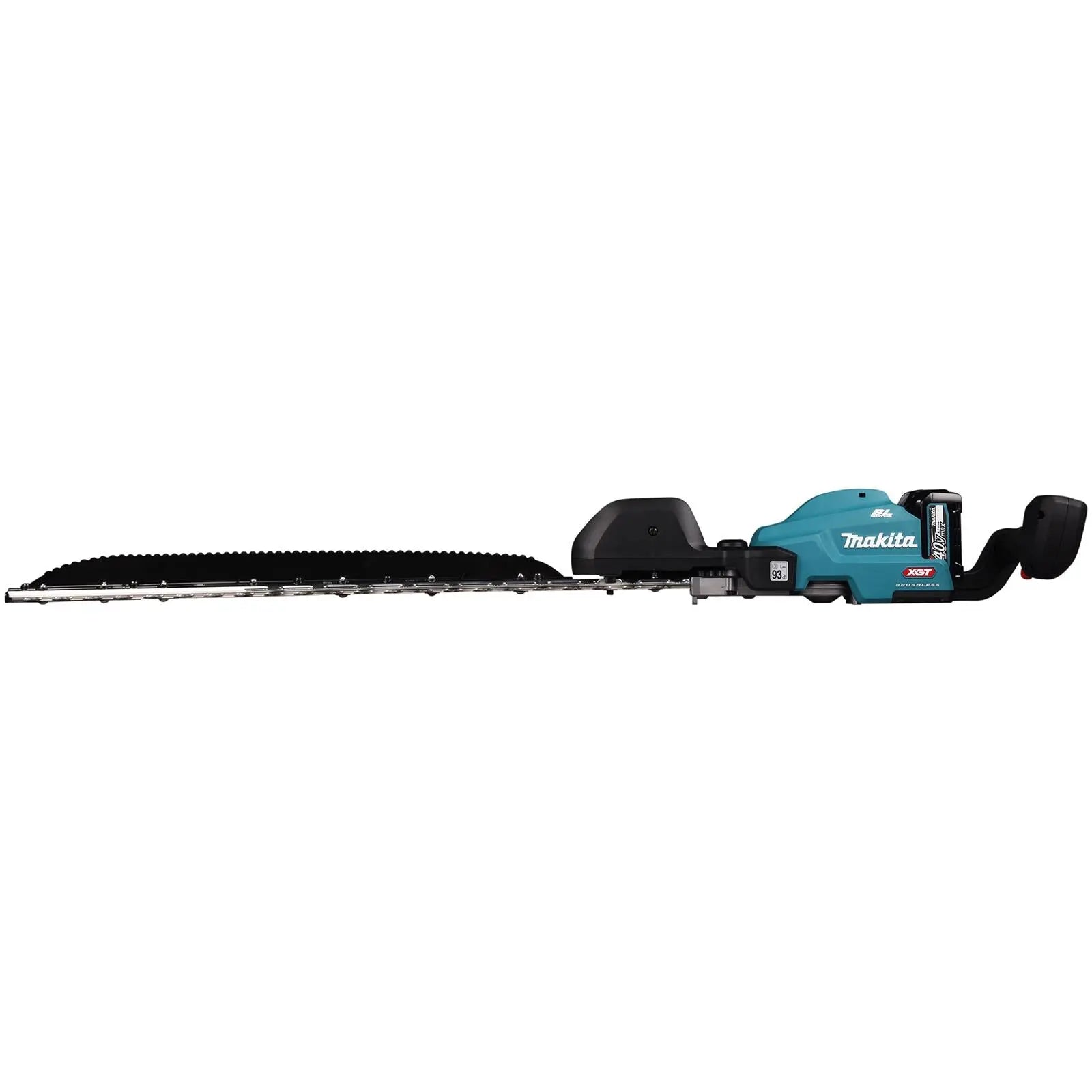 Makita Hedge Trimmer Kit 75cm 40V XGT Li-ion Brushless Cordless 2 x 2.5Ah Battery and Rapid Charger Garden Bush Cutter Cutting UH014GD202  White Rose Tools