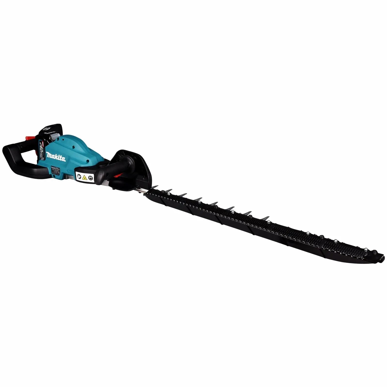 Makita Hedge Trimmer Kit 75cm 40V XGT Li-ion Brushless Cordless 2 x 2.5Ah Battery and Rapid Charger Garden Bush Cutter Cutting UH014GD202  White Rose Tools