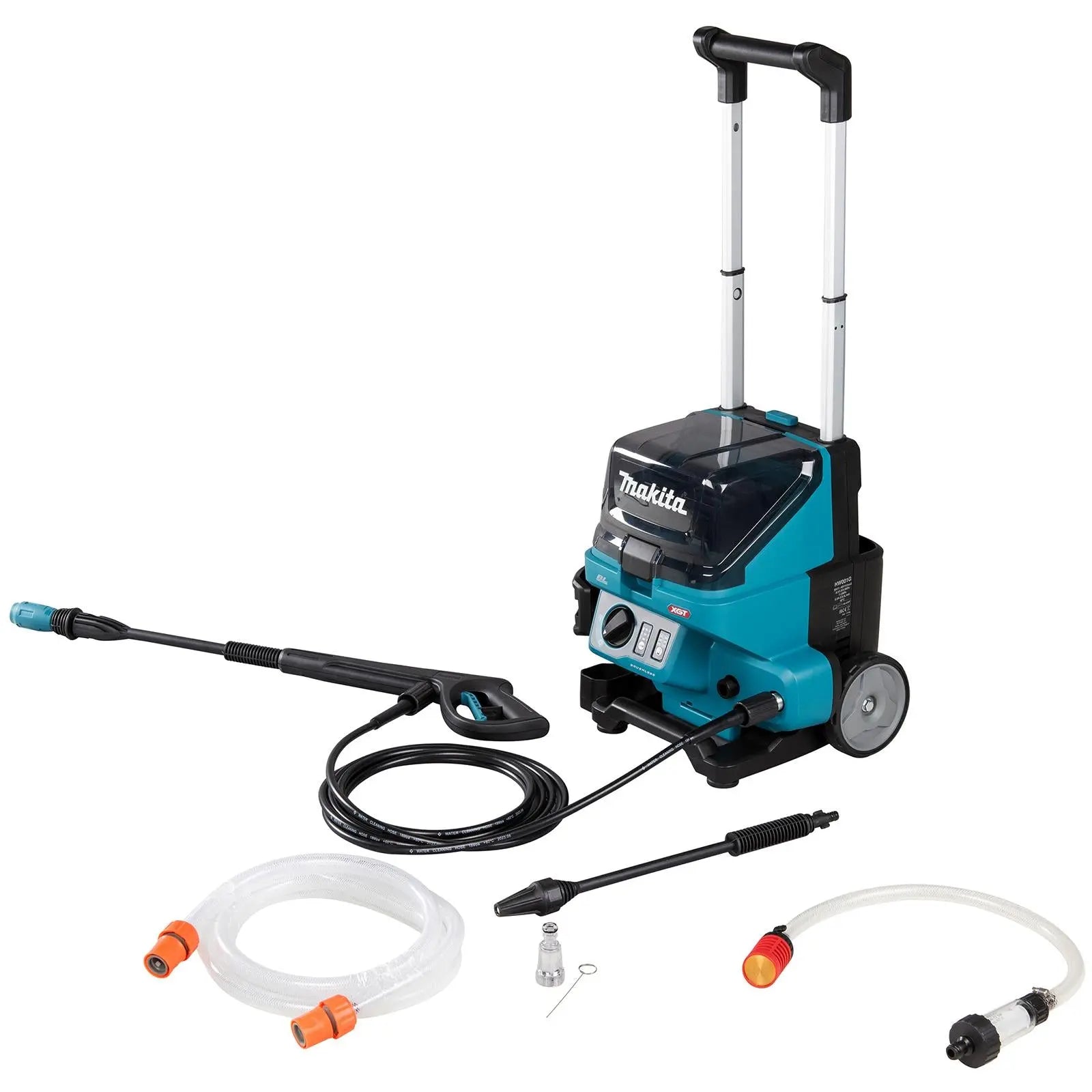 Makita High Pressure Washer 115 Bar 40V XGT Cordless Compact HW001GZ Body Only  White Rose Tools