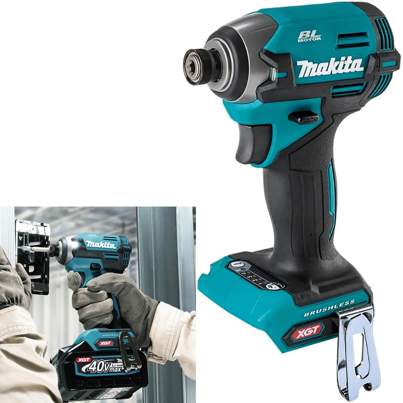 Makita Impact Driver XGT 40V Max Li-ion Brushless Cordless TD003GZ Body Only White Rose Tools