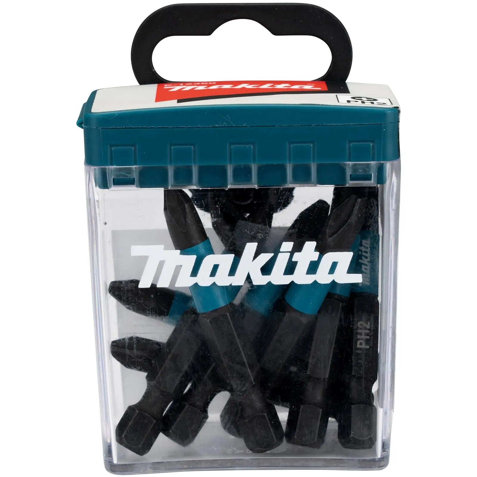 Makita Impact Screwdriver Bits Black Phillips PH2 x 50mm 10 Piece Set Tic Tac Box E-12407 White Rose Tools