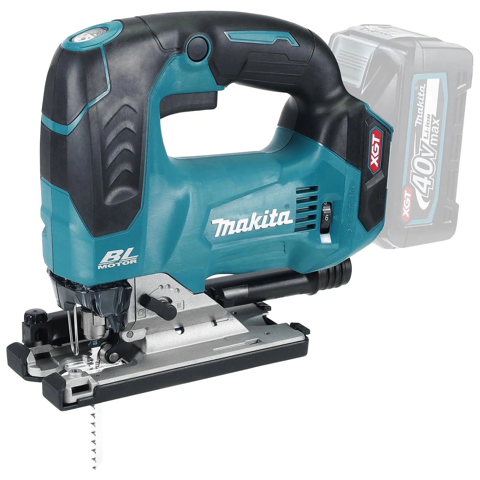 Makita Jigsaw Top Handle 40V XGT Brushless Cordless in Makpac Type 3 Case JV002GZ01 Body Only White Rose Tools