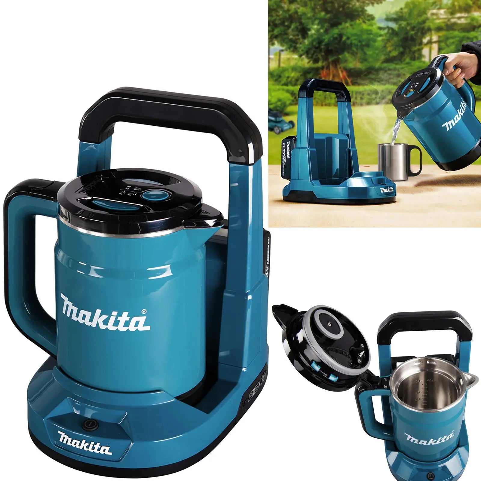 Makita Kettle Battery Powered for Worksites Cordless 18V x 2 LXT DKT360Z Body Only White Rose Tools