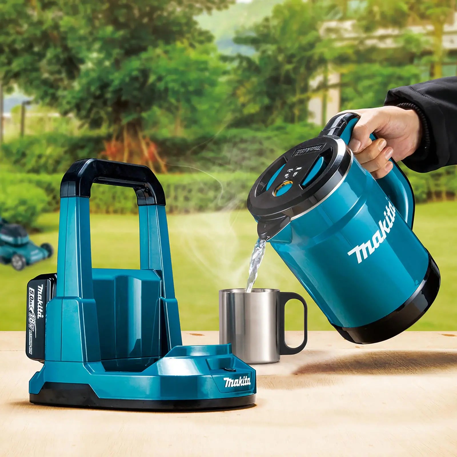Makita Kettle Battery Powered for Worksites Cordless 18V x 2 LXT DKT360Z Body Only  White Rose Tools